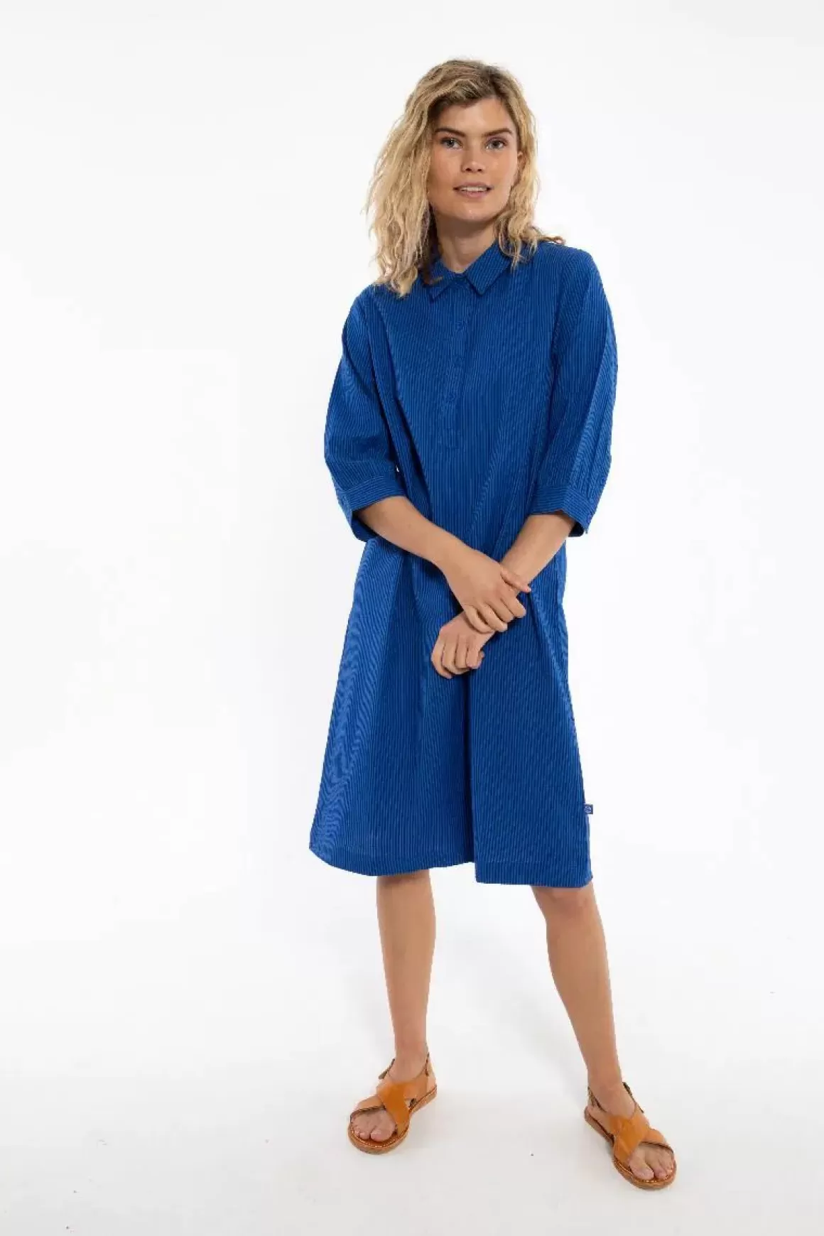 Danefæ Danecarnation Searsucker Dress Deep Marine/Klein Blue Hot