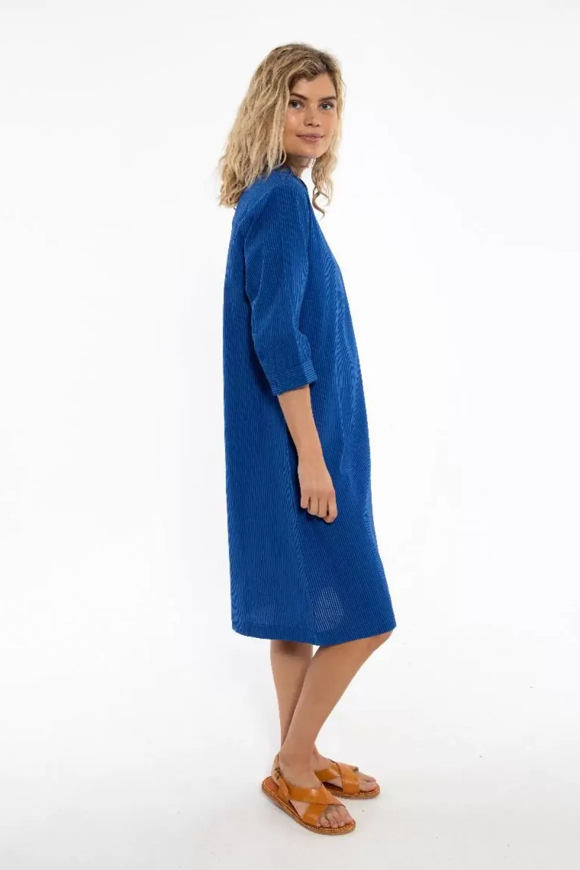 Danefæ Danecarnation Searsucker Dress Deep Marine/Klein Blue Hot