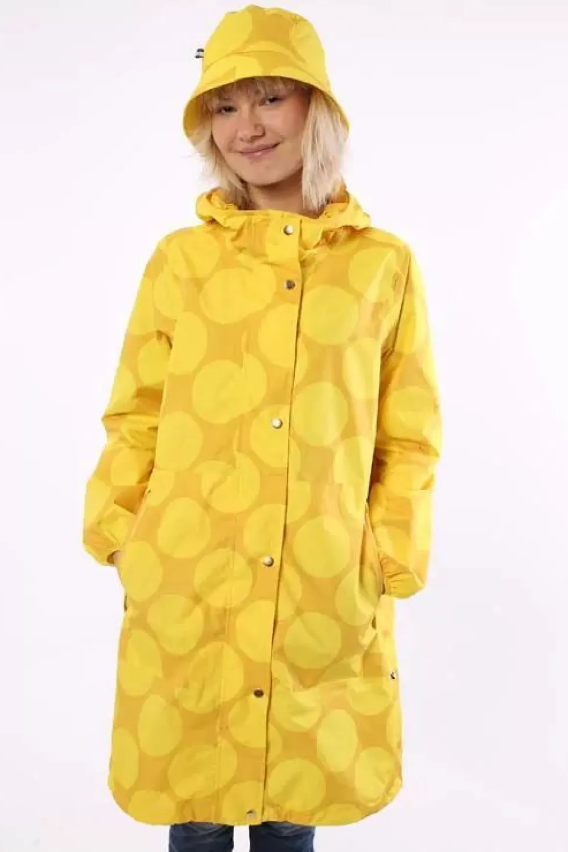 Danefæ Danedith Rainjacket Mustard/Yellow Megadot Sale