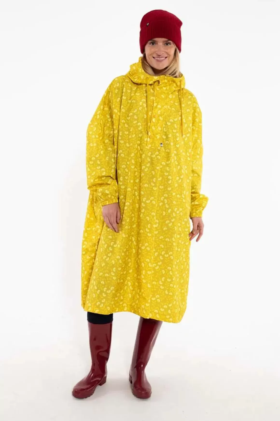 Danefæ Danedream Drops Rain Poncho Dark Yellow Fleurie Sale