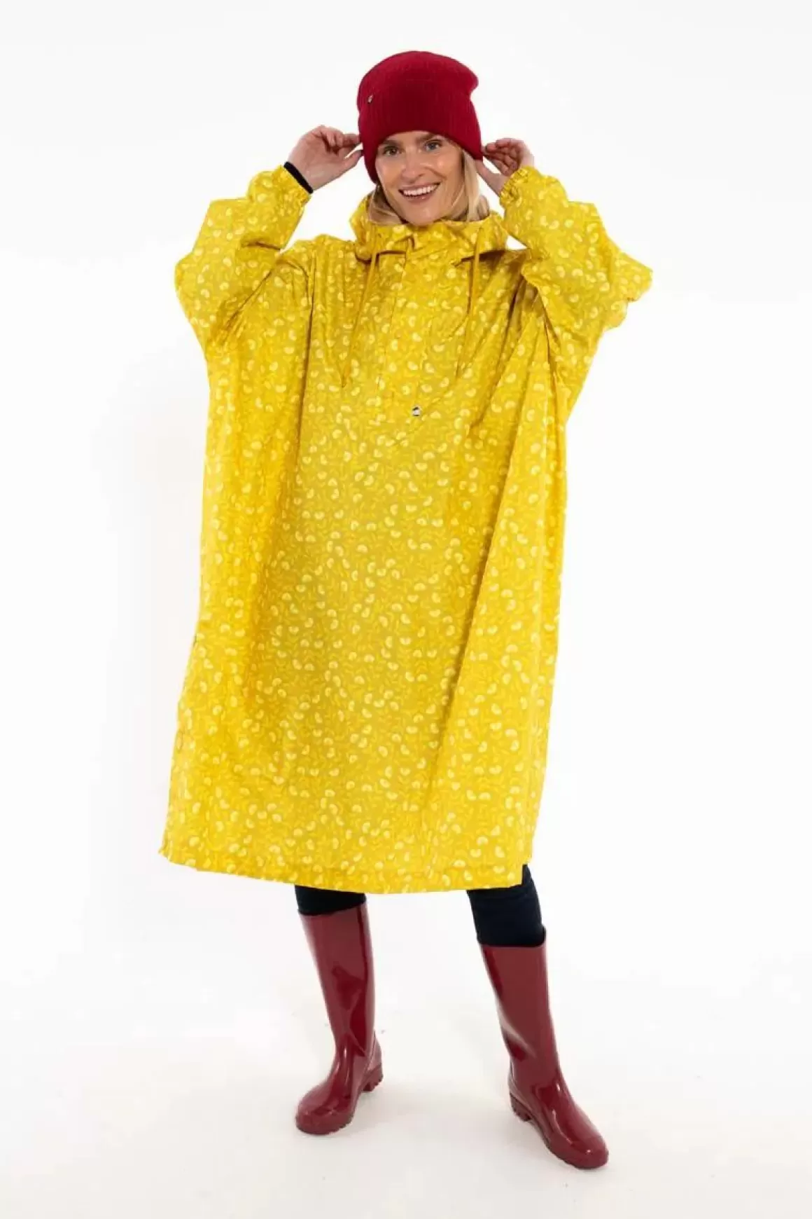 Danefæ Danedream Drops Rain Poncho Dark Yellow Fleurie Sale