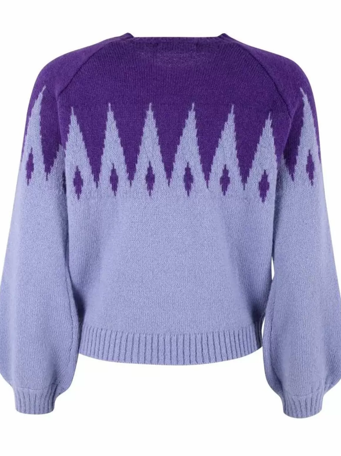 Danefæ Danefantastic Icicles Wool Sweater Ice Viola/Purple Cheap