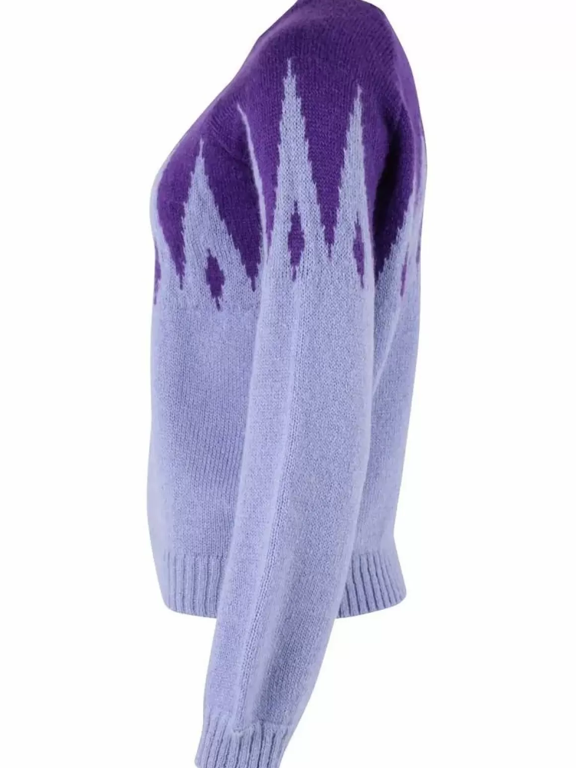 Danefæ Danefantastic Icicles Wool Sweater Ice Viola/Purple Cheap