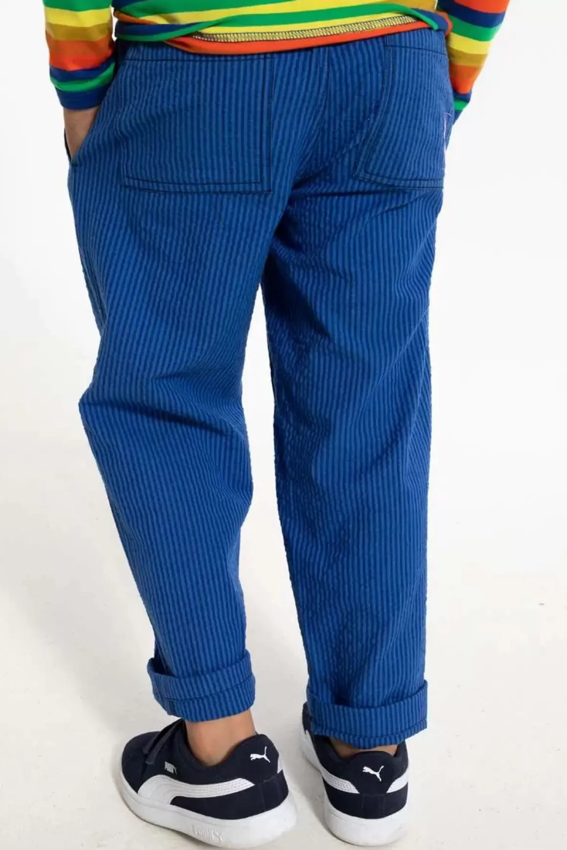 Danefæ Danefrede Searsucker Pants Deep Marine/Klein Blue Best Sale