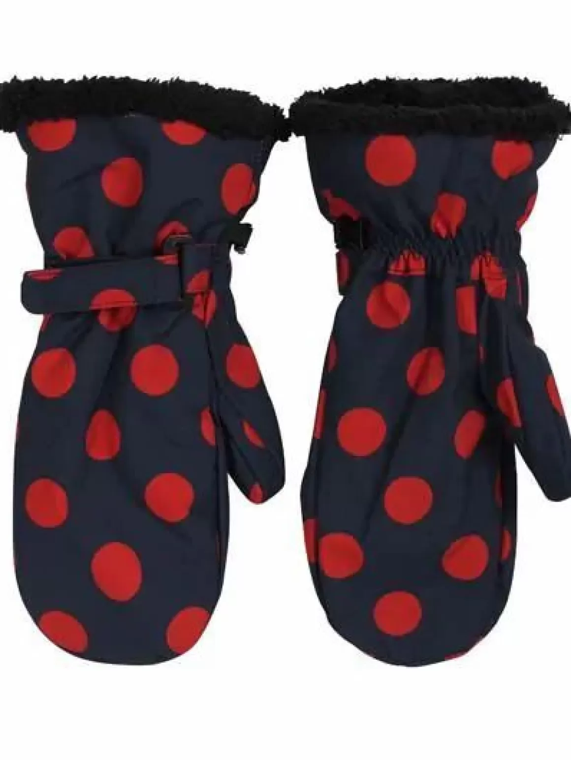 Danefæ Danehandy Mittens Dark Navy/Dark Rust Dots Discount