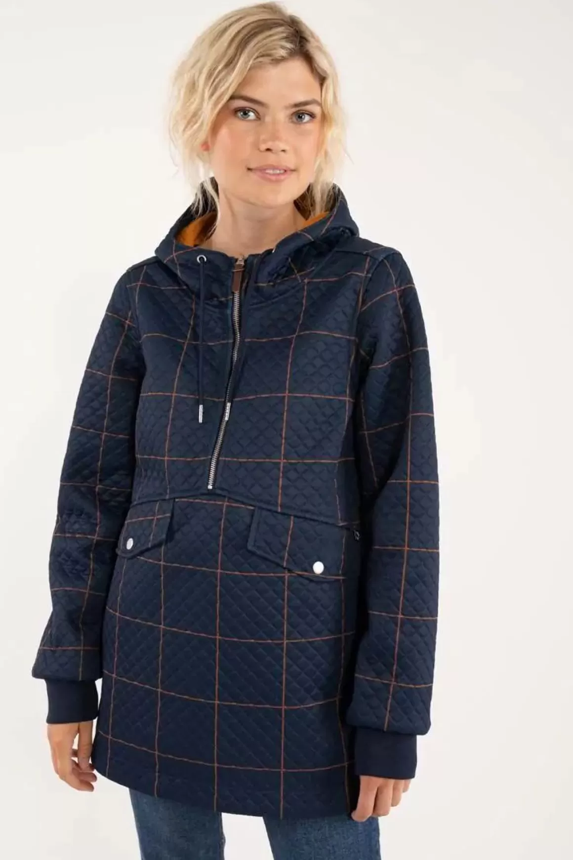 Danefæ Danejohanne Thermo Anorak Navy/Occer Large Plaid Fashion