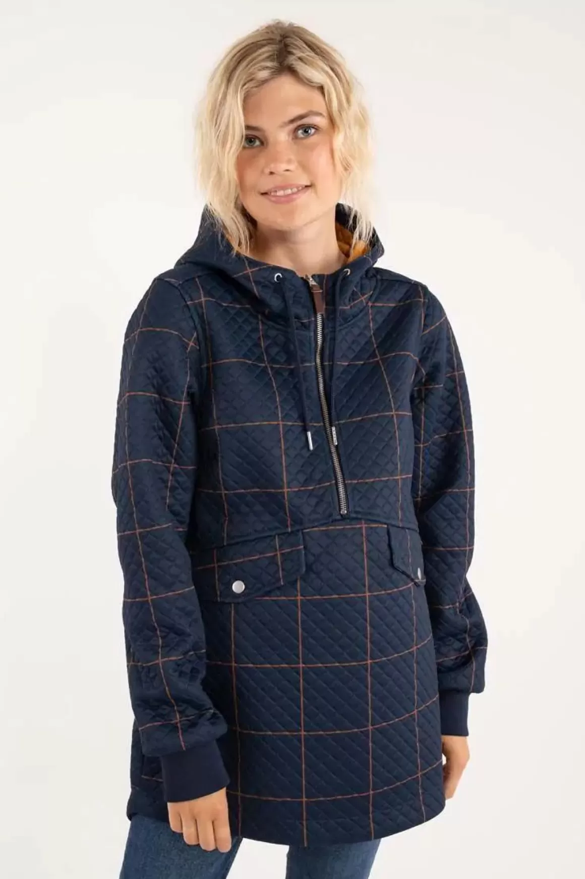 Danefæ Danejohanne Thermo Anorak Navy/Occer Large Plaid Fashion