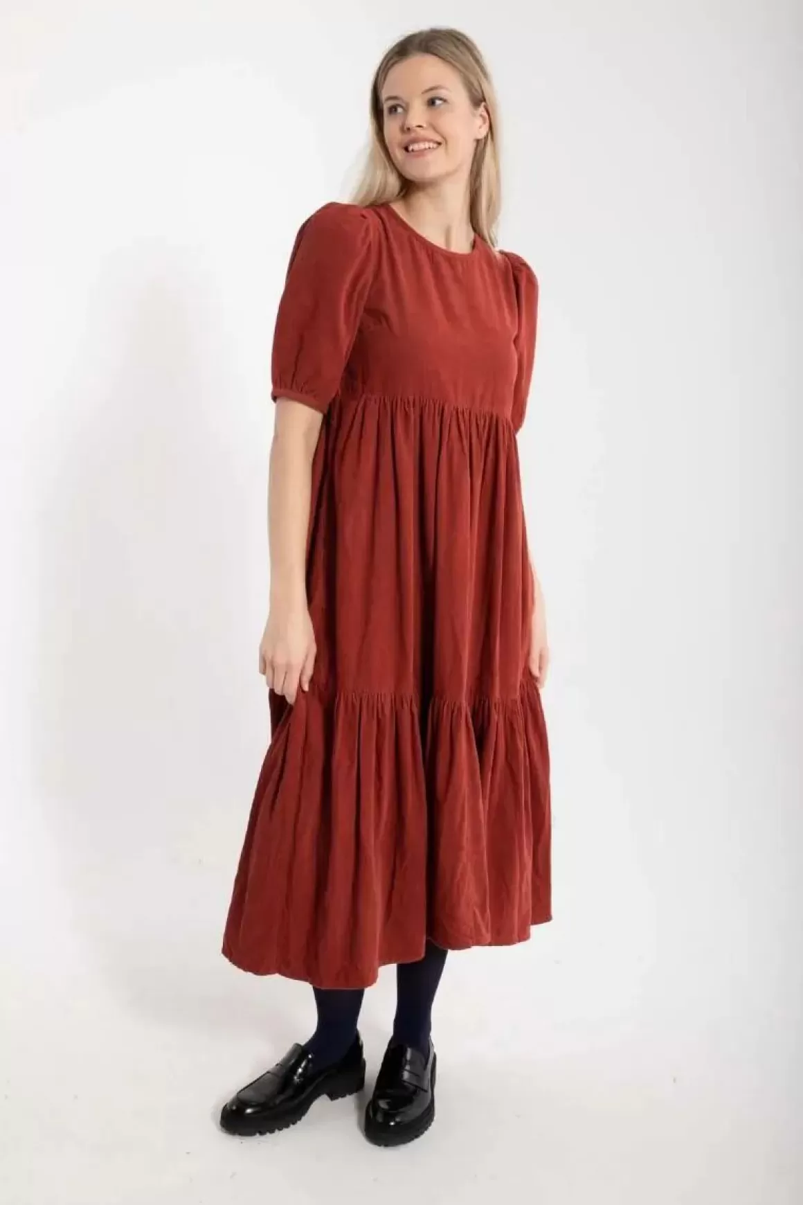 Danefæ Danejuli Cord Dress Old Rose Discount