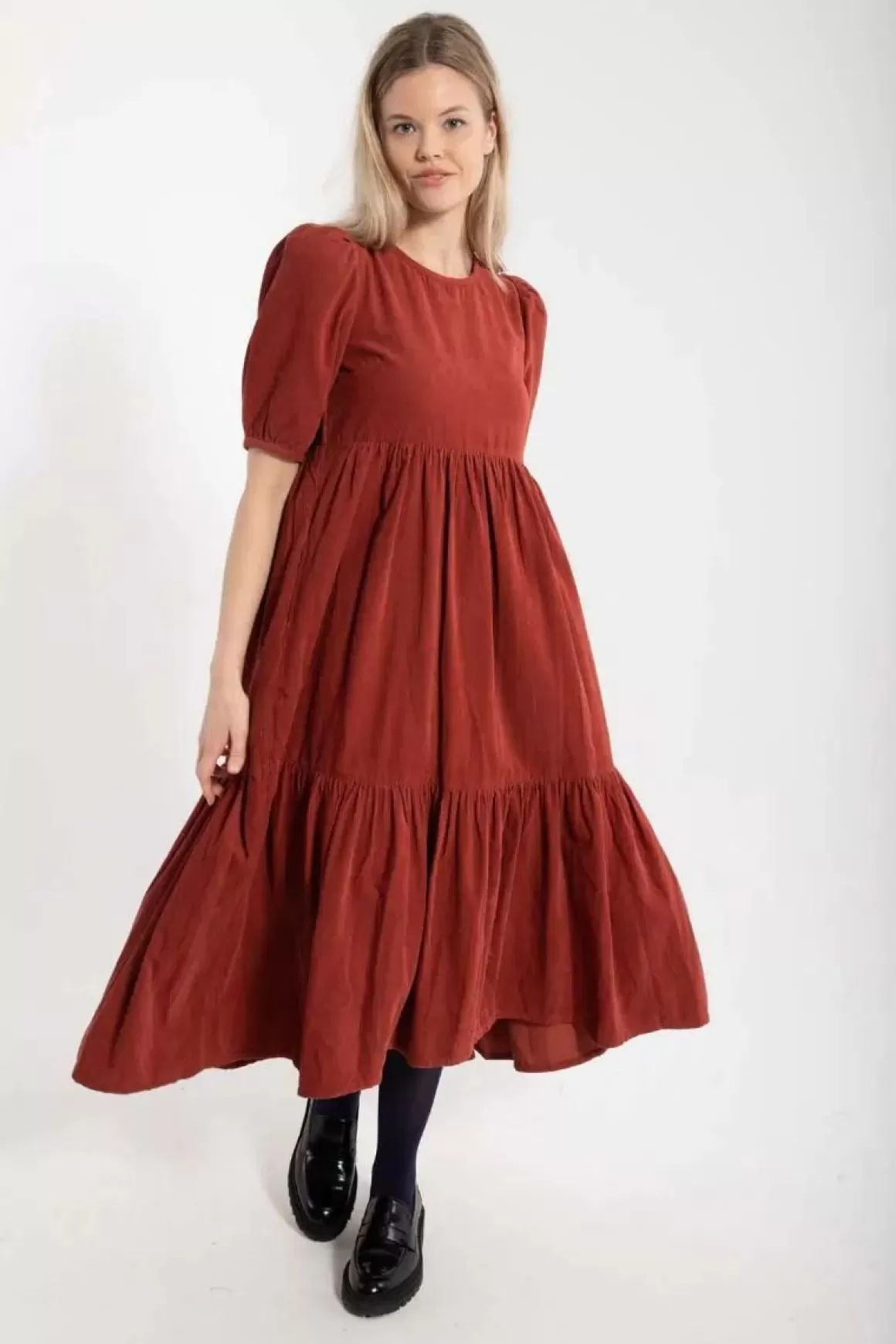 Danefæ Danejuli Cord Dress Old Rose Discount