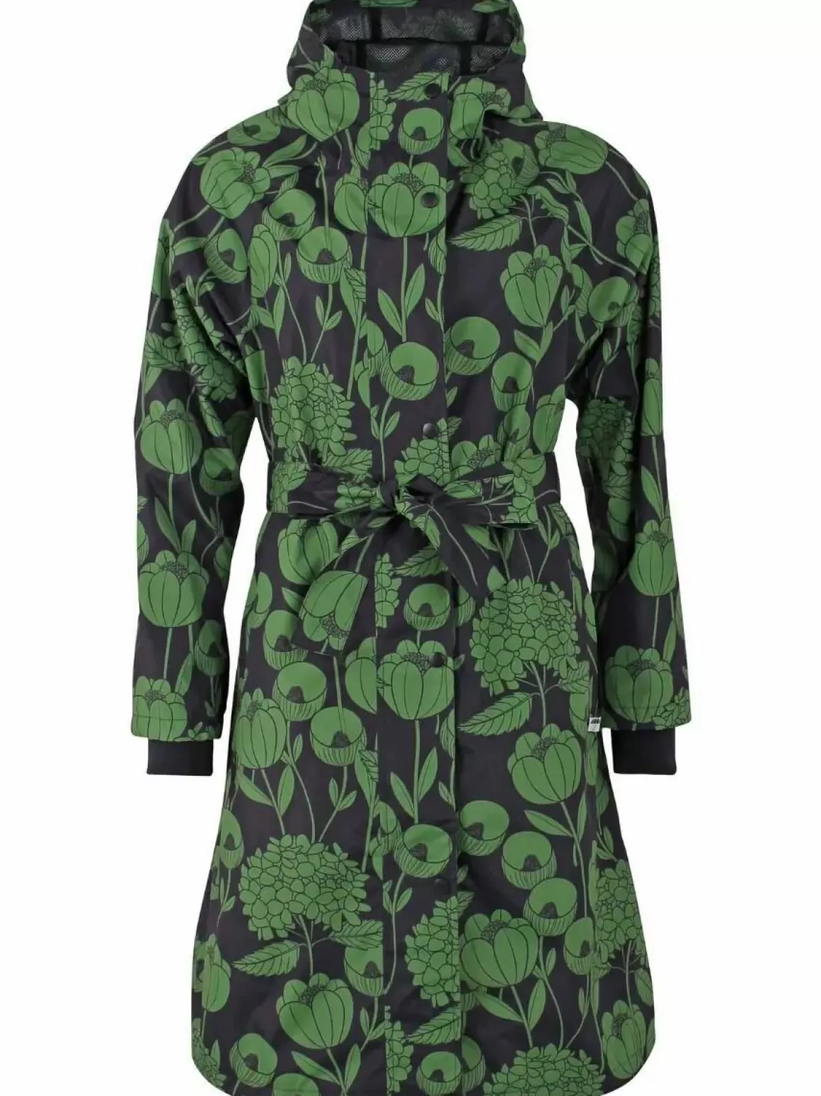 Danefæ Danelisabeth Raincoat Black/Green Hortensia Online