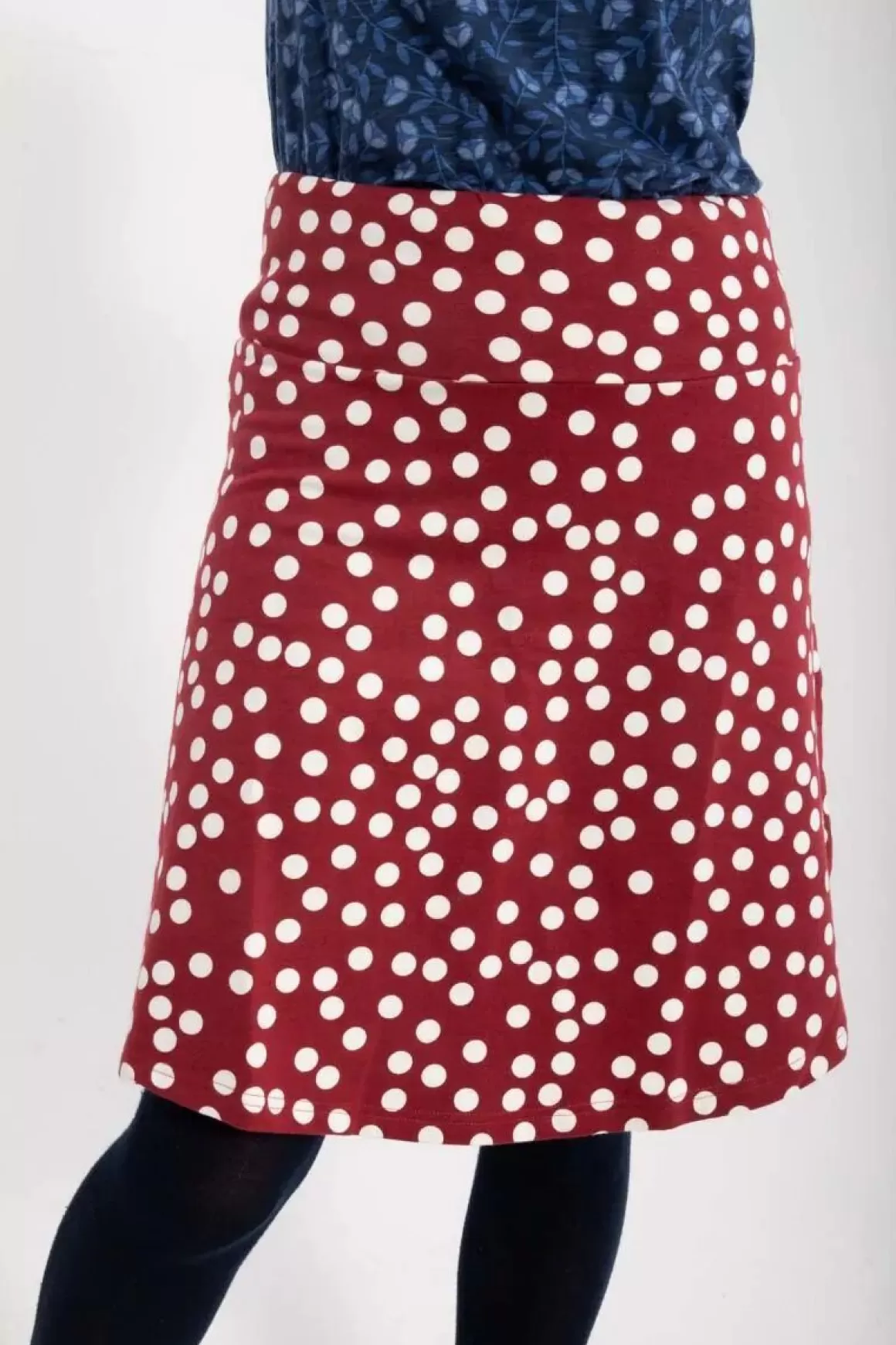 Danefæ Danelissen Skirt Red Wine/Chalk Fundots Flash Sale