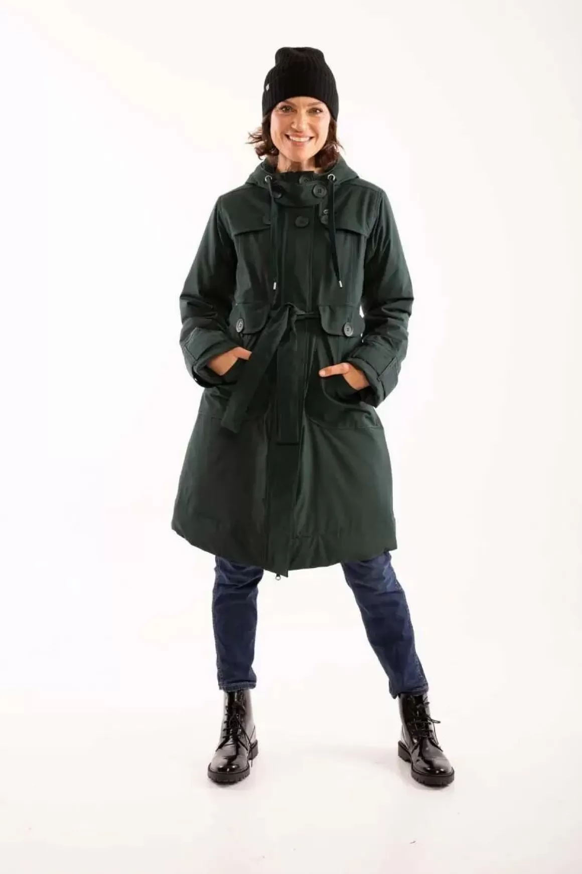 Danefæ Danelse Stretch Winter Jacket Black Green Sale