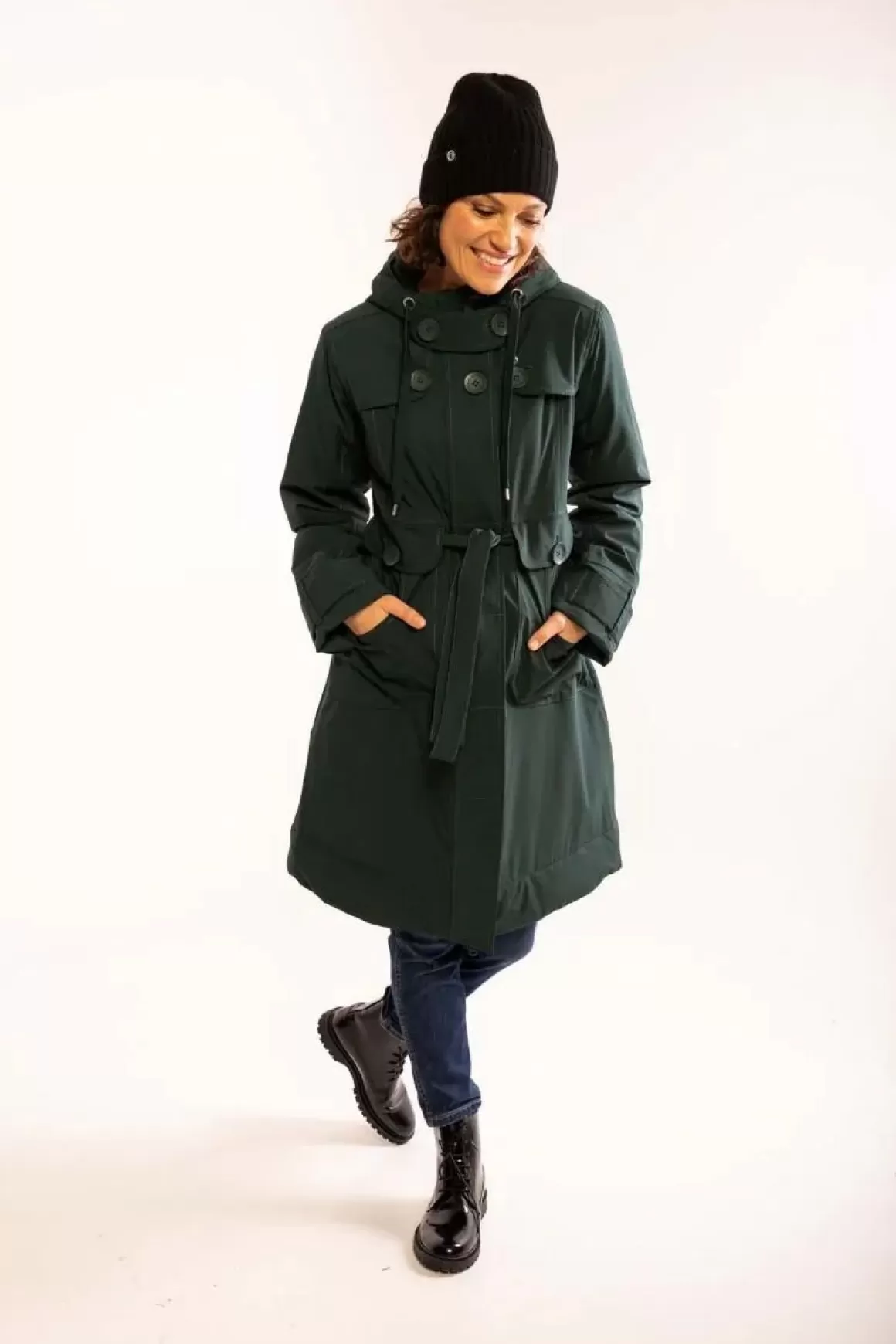 Danefæ Danelse Stretch Winter Jacket Black Green Sale