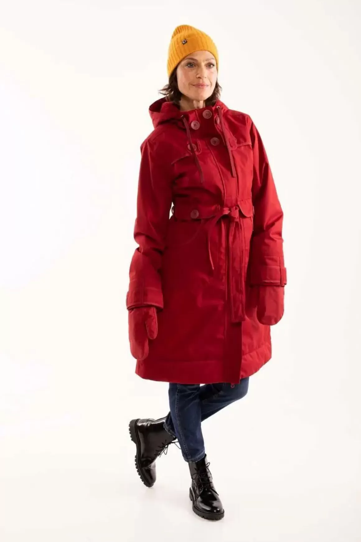 Danefæ Danelse Stretch Winter Jacket Dark Red Sale