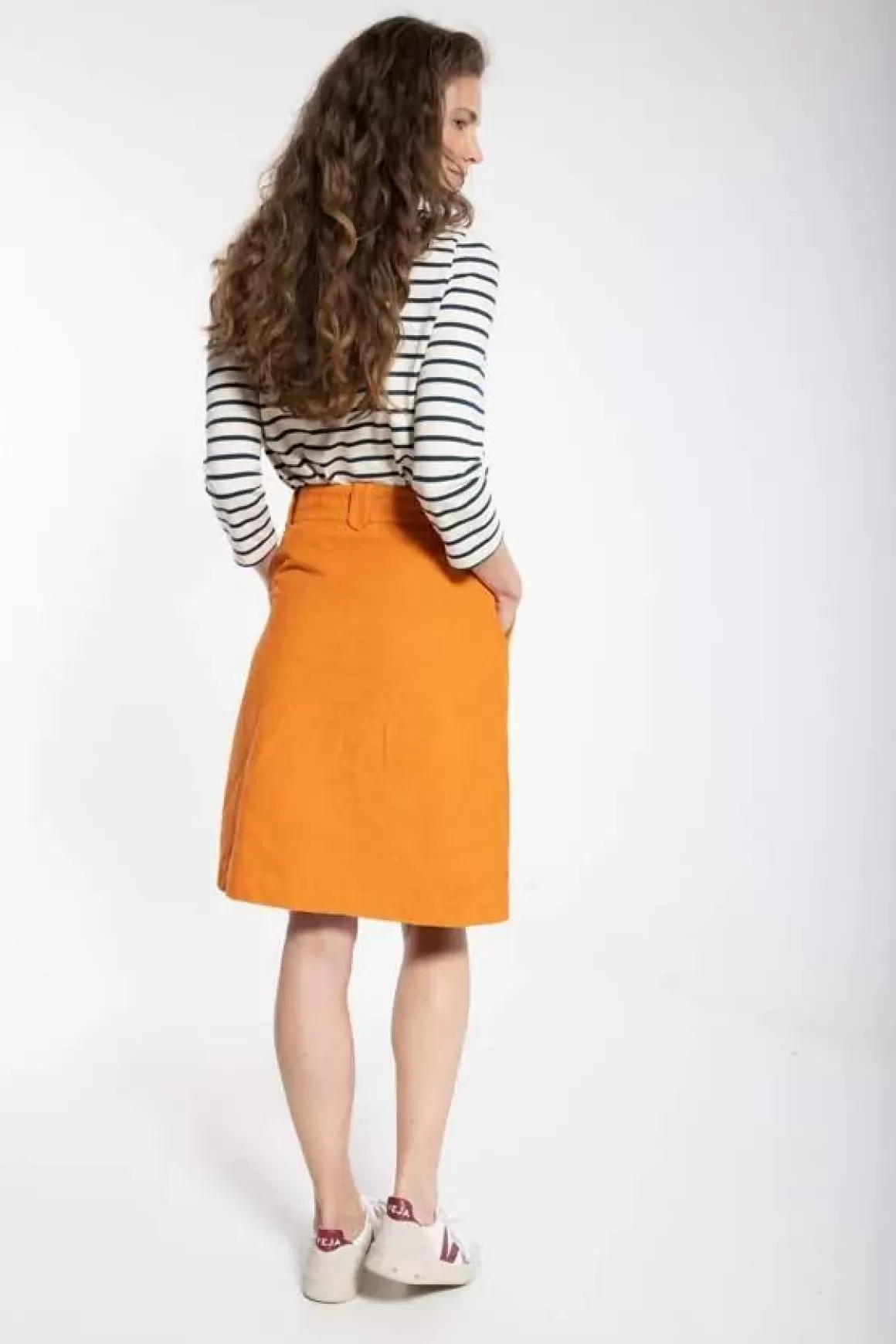 Danefæ Danemadelaine Cord Skirt Honey Fashion