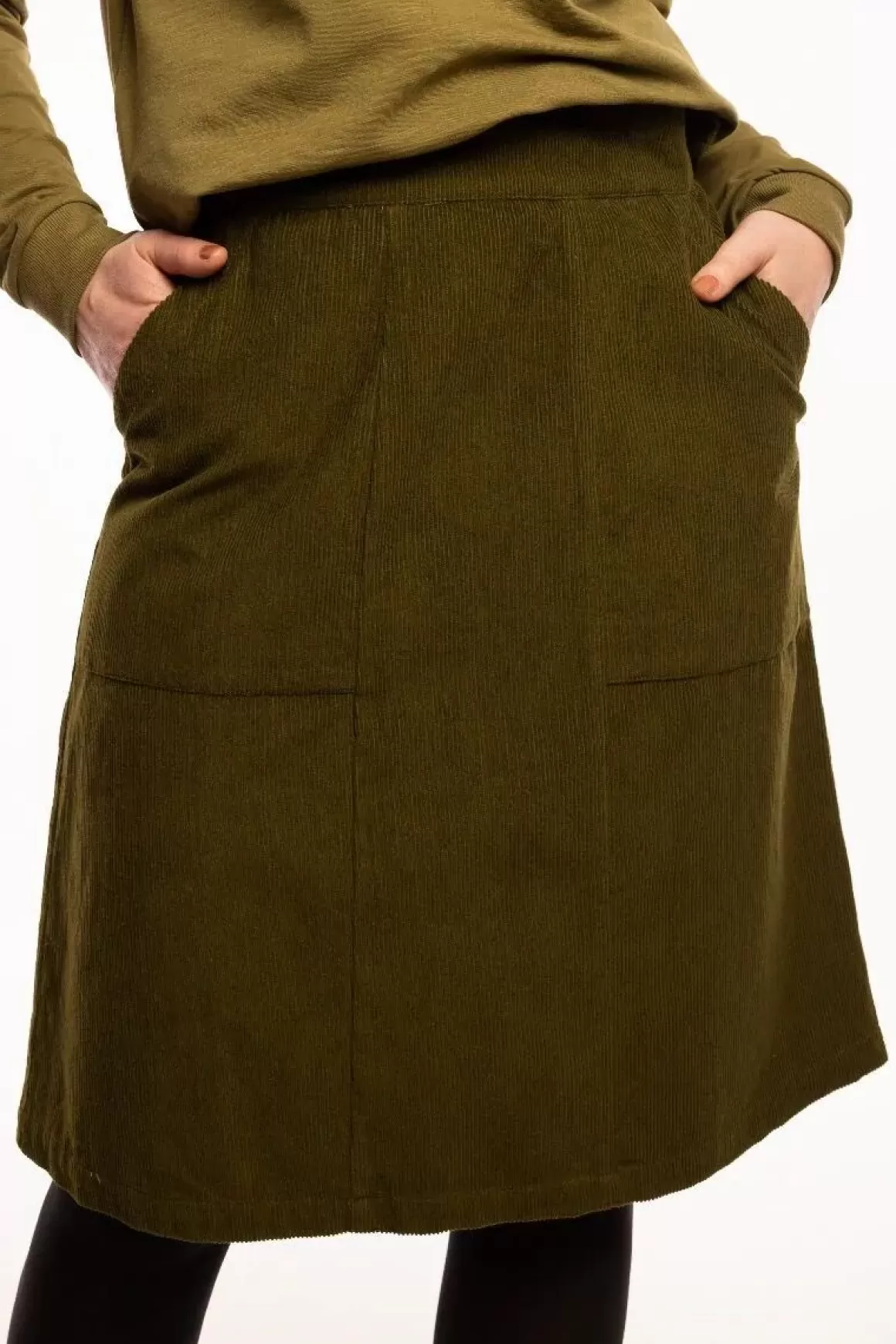 Danefæ Danemaren Cord Skirt Olive Sale