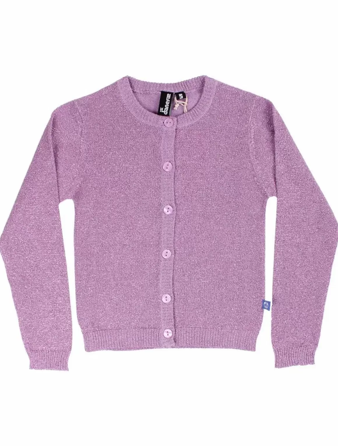 Danefæ Danemerle Cardigan Soft Viola Glitter Flash Sale