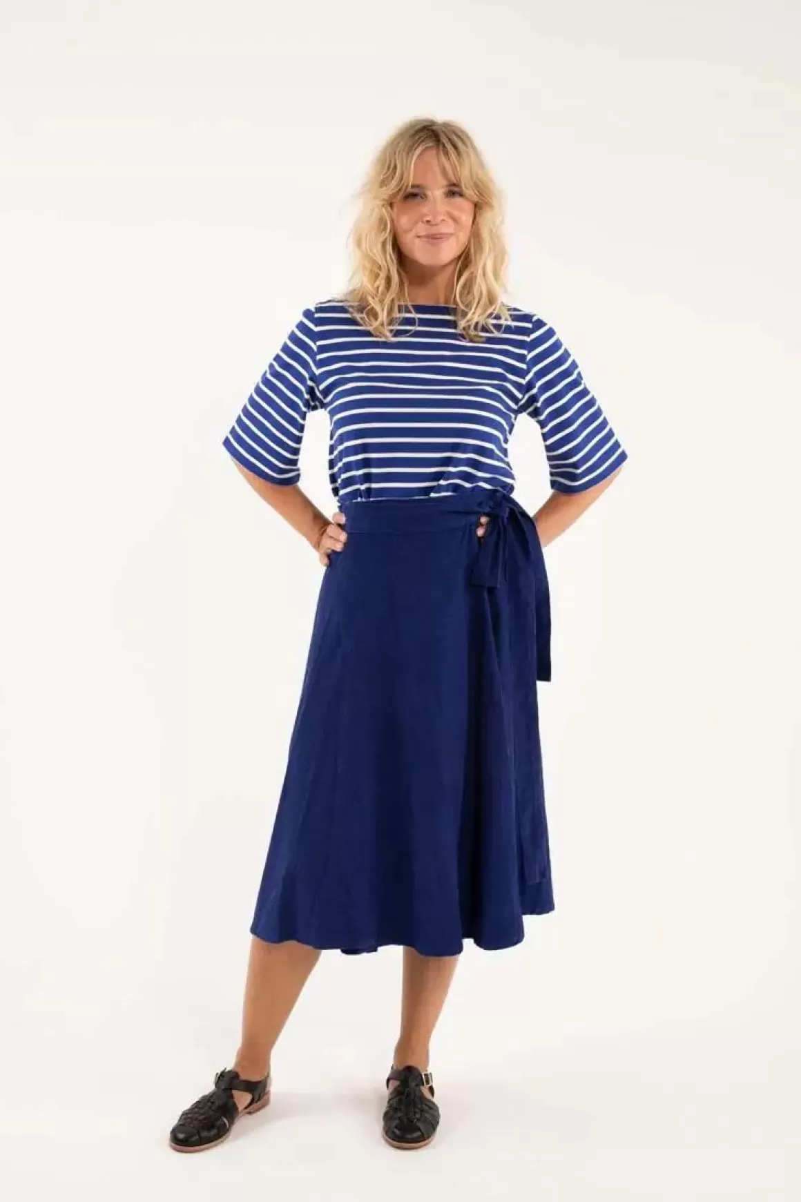 Danefæ Danemikkelsen Cord Skirt Royal Blue Flash Sale