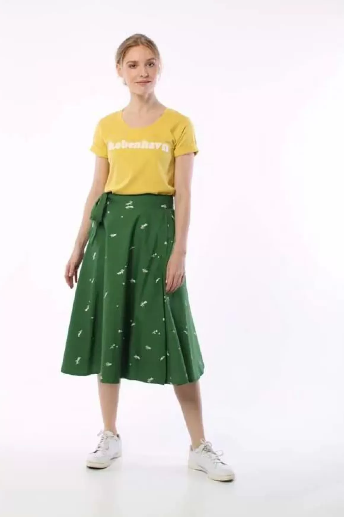 Danefæ Danemikkelsen Poplin Skirt Cactus Markblomst Fashion