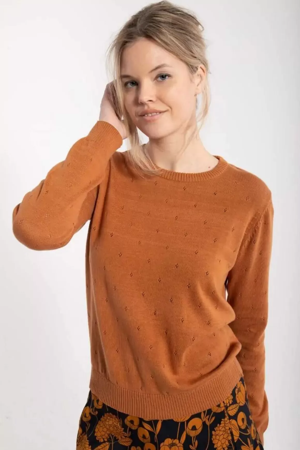 Danefæ Danepearly Hole Knit Sweater Occer Flash Sale