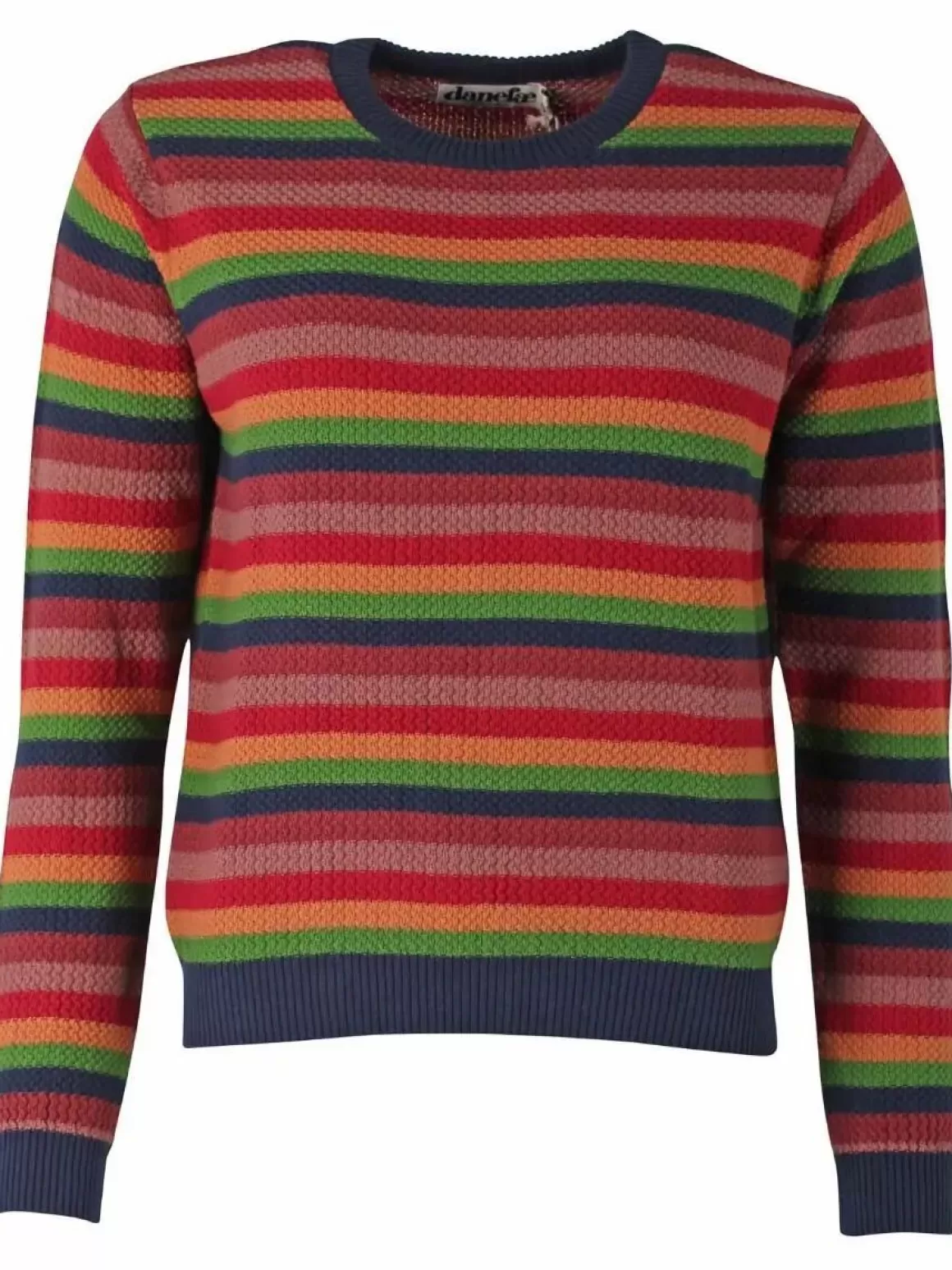 Danefæ Danepearly Hole Knit Sweater Tonic Stripe Discount