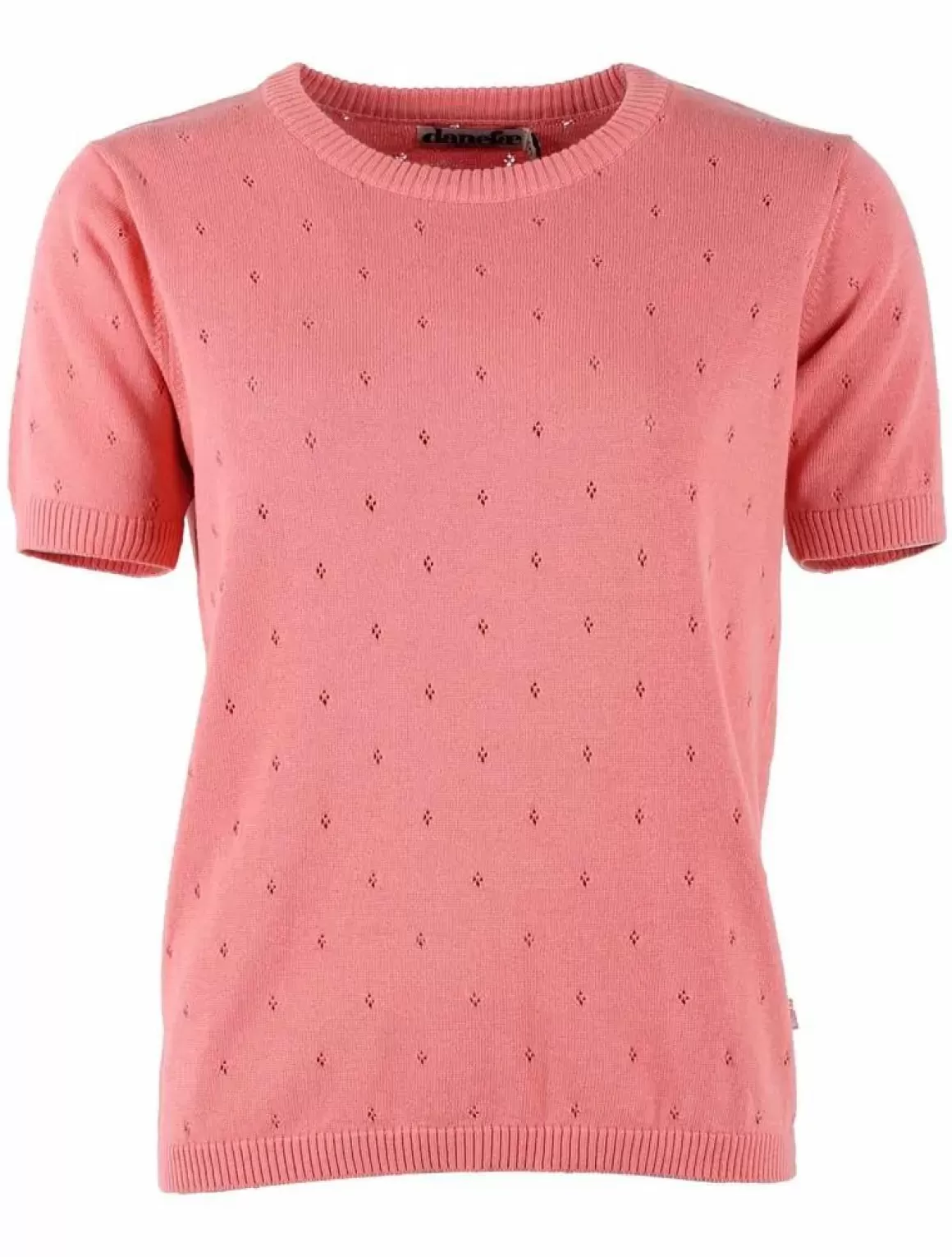 Danefæ Danesilver Hole Knit Tee Coral New