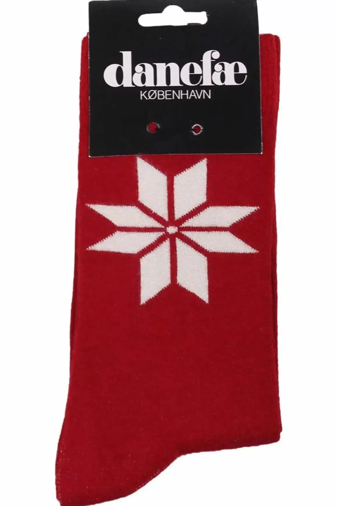 Danefæ Danewalk With Me Socks Dk Red Snowflakes Cheap