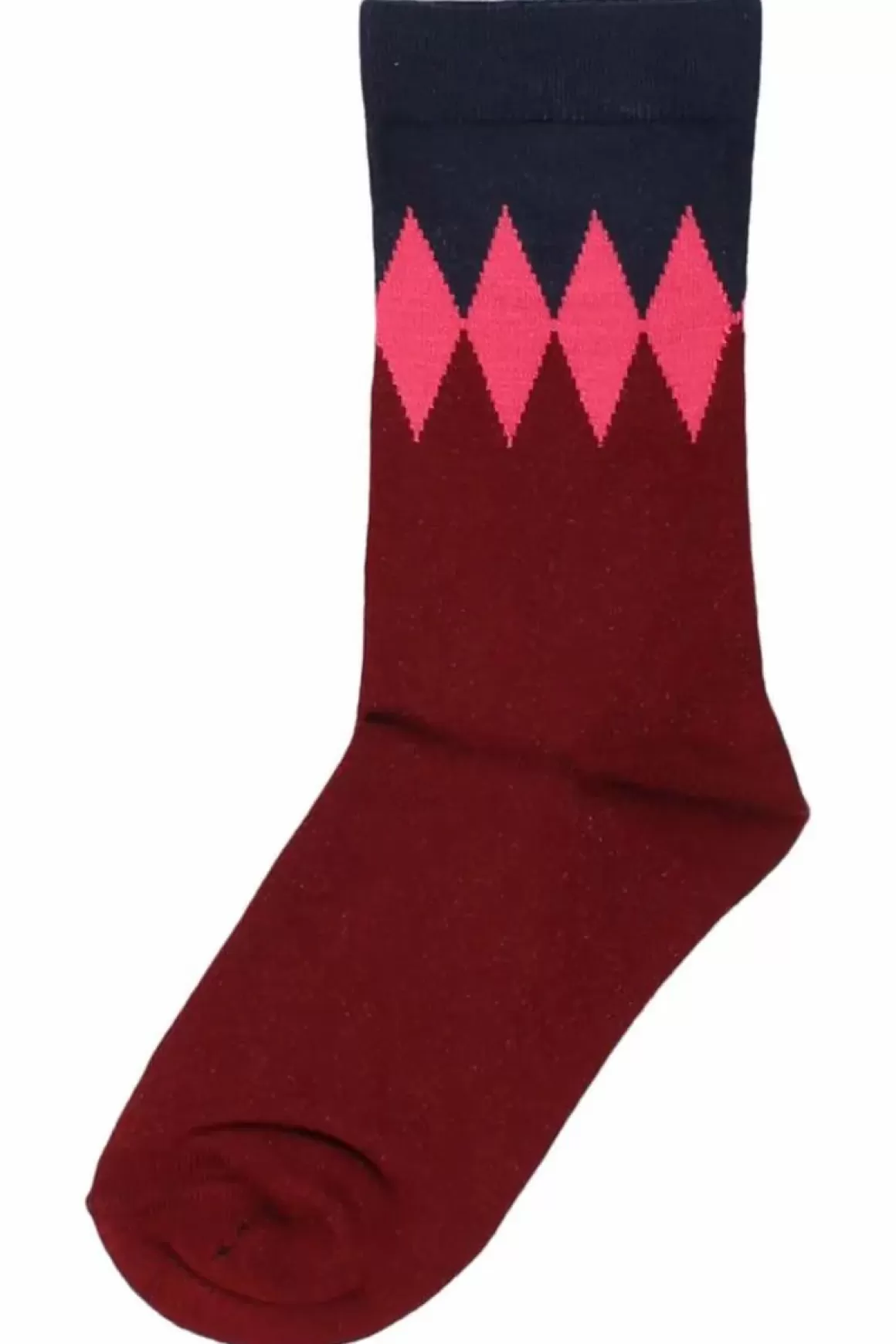 Danefæ Danewalk With Me Socks Redwine/Dk Navy Diamonds Shop