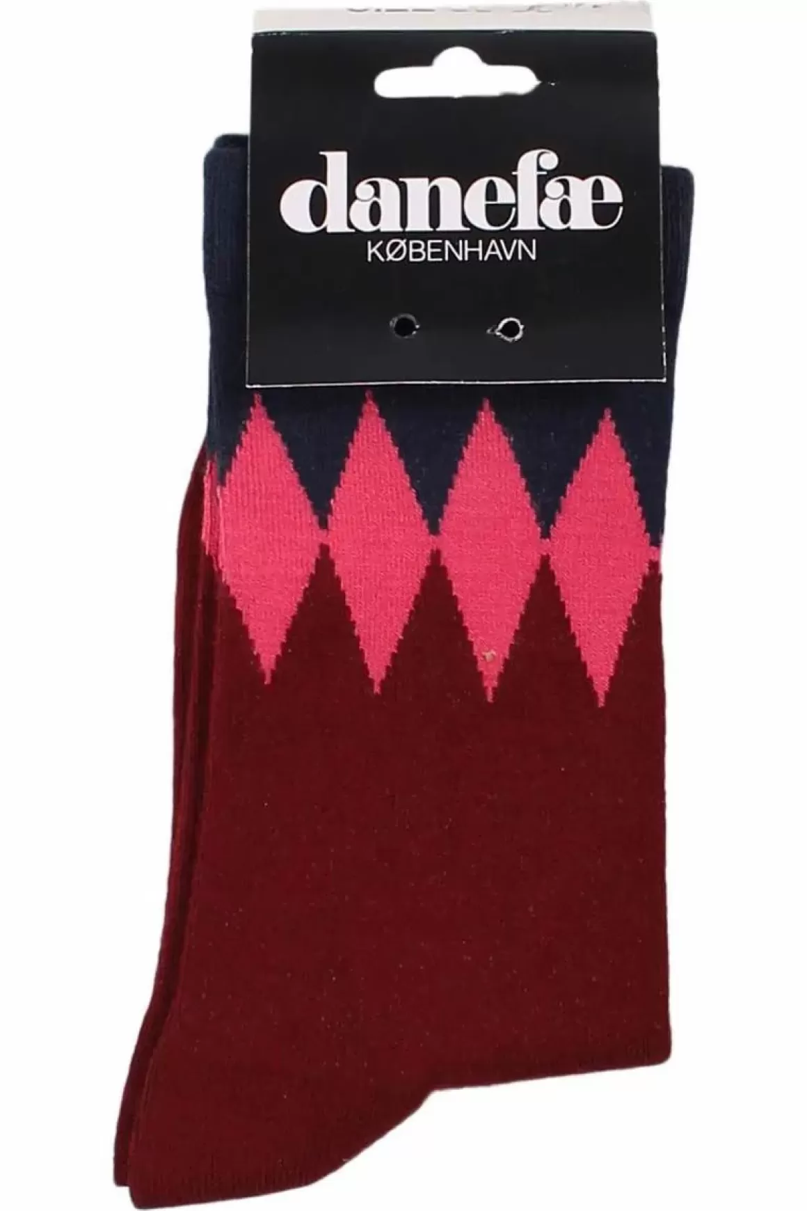 Danefæ Danewalk With Me Socks Redwine/Dk Navy Diamonds Shop