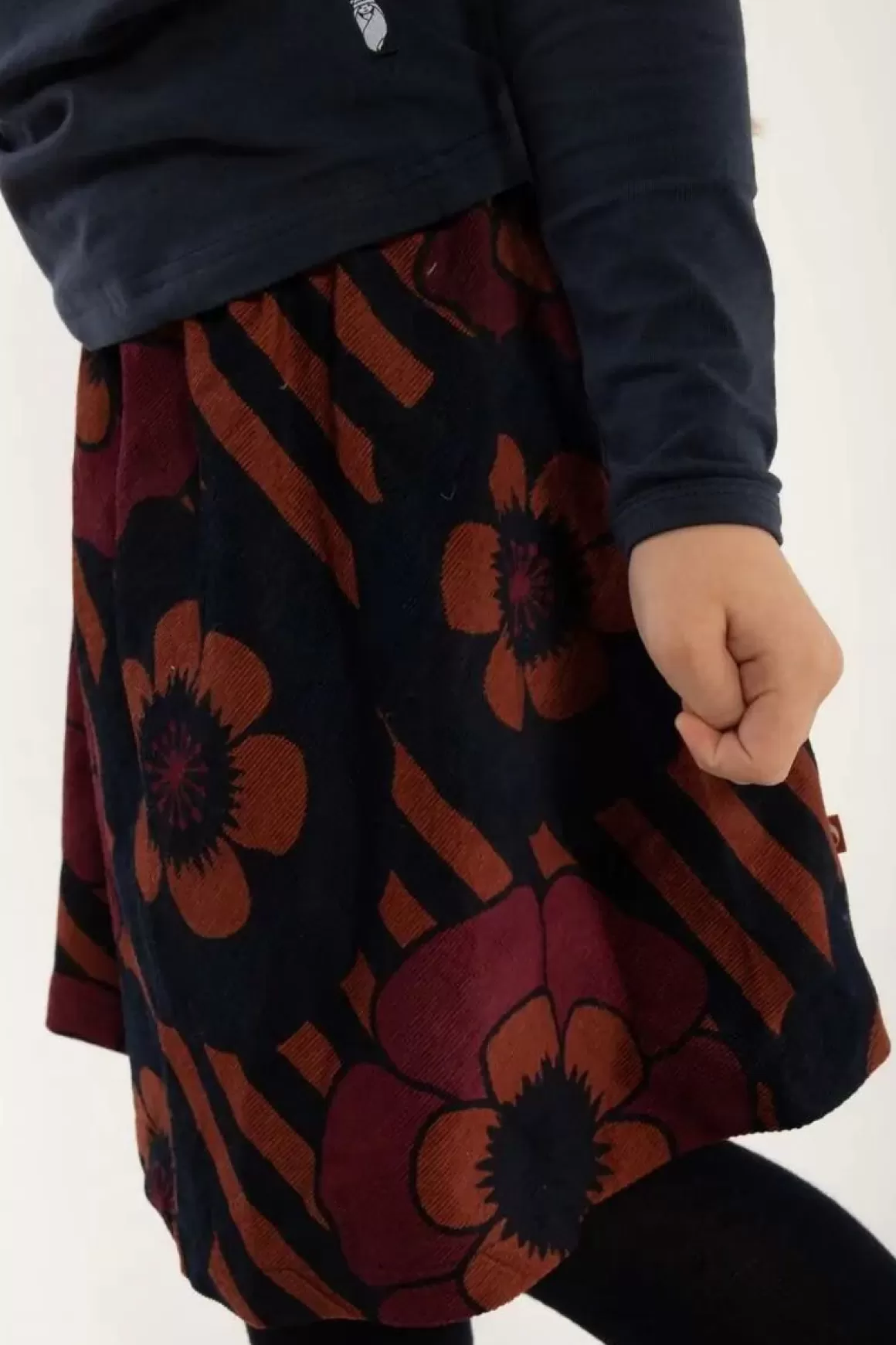 Danefæ Danyrsa Skirt Beige Rose/Navy Power Flowers Flash Sale