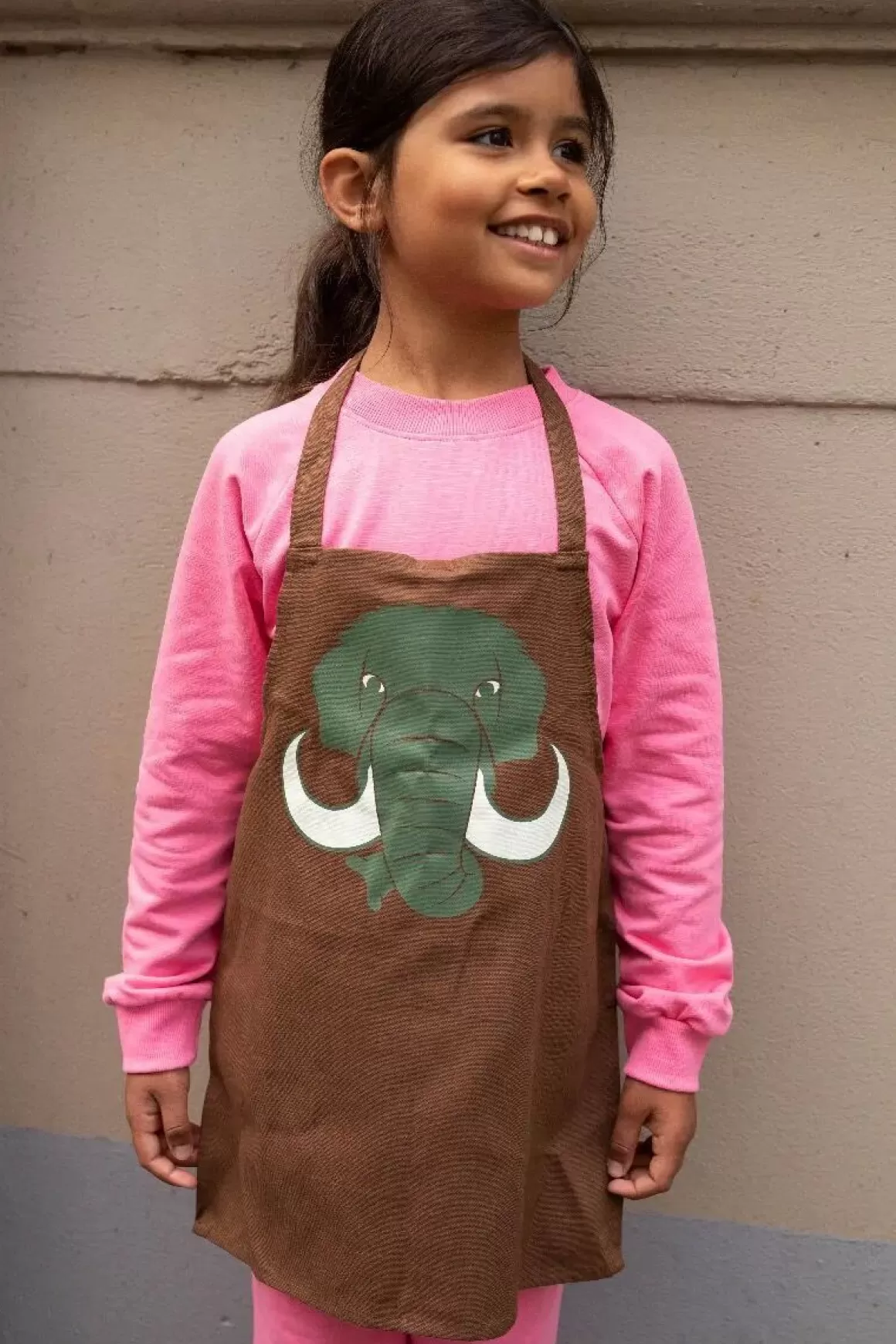 Danefæ Dyr Apron - Kids Brown Mammut Shop