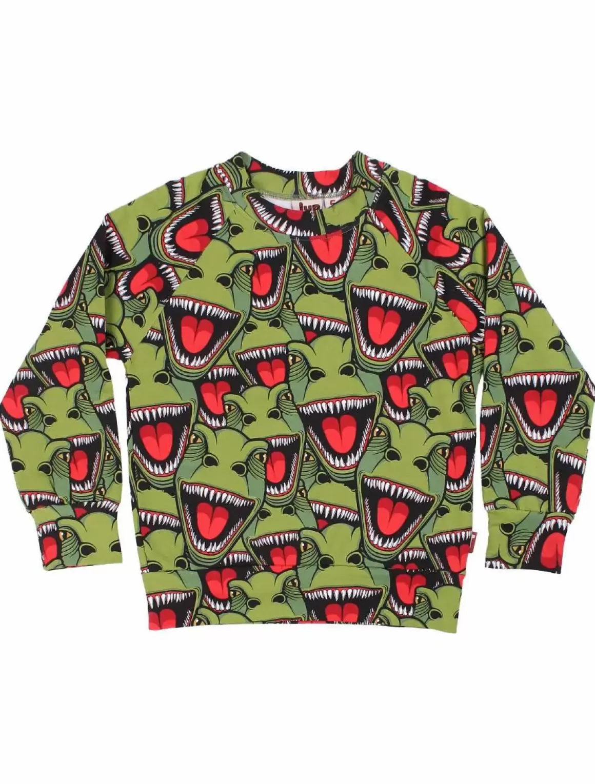 Danefæ Dyrbellow Sweat Aop/Strib Army T-Rex Discount