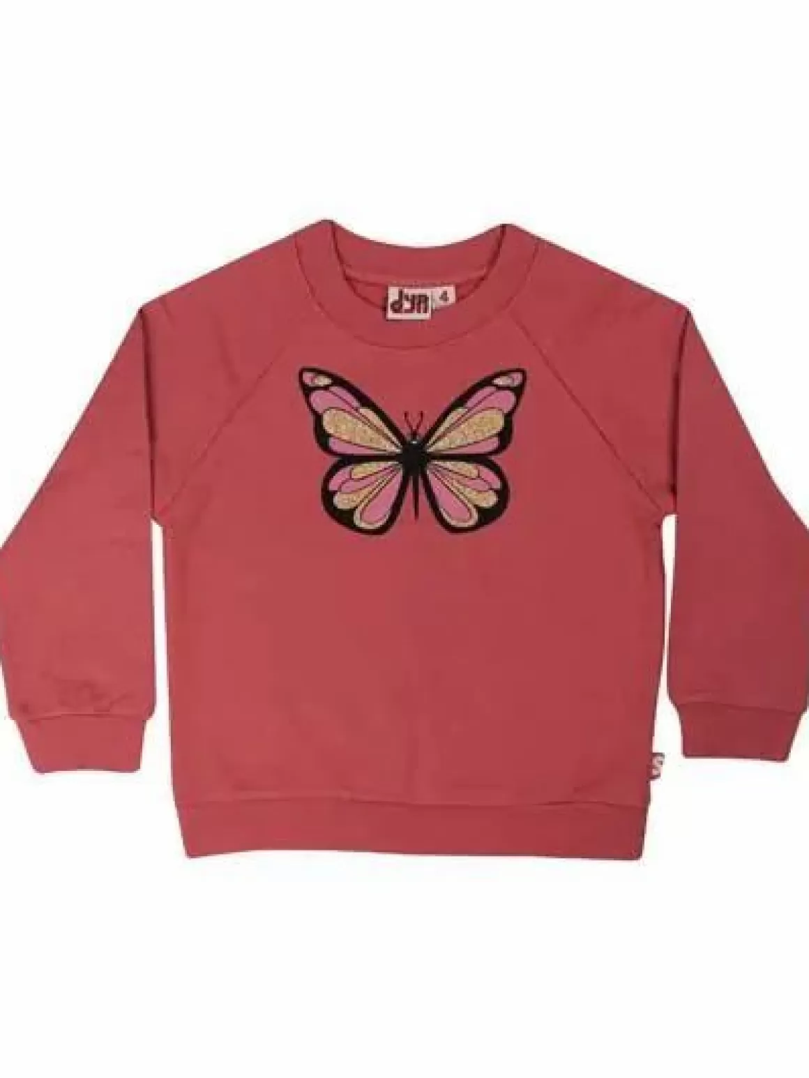 Danefæ Dyrbellow Sweat Dk Rose Sommerfugl Cheap