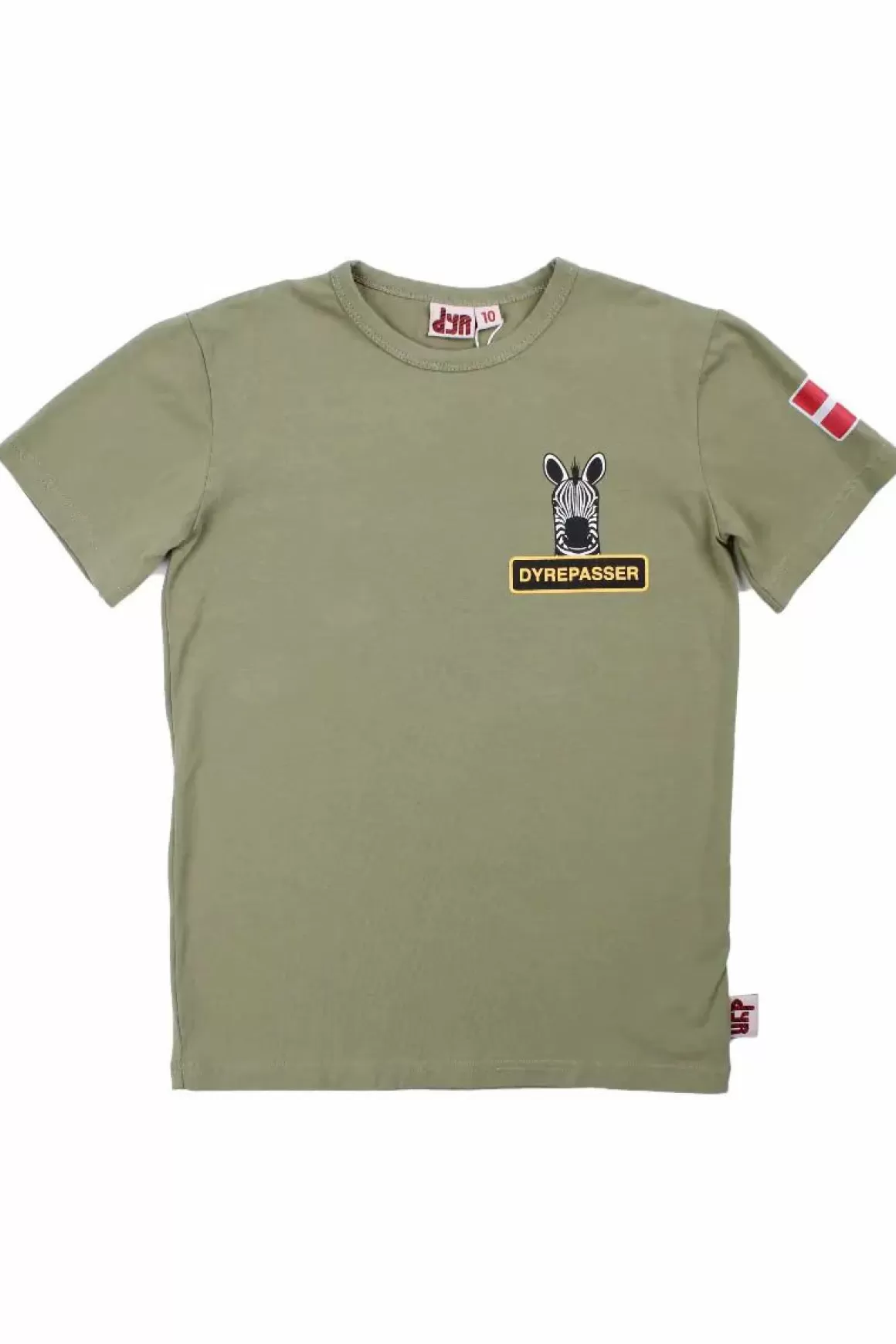 Danefæ Dyrepasser T-Shirt Sage Zebra Outlet