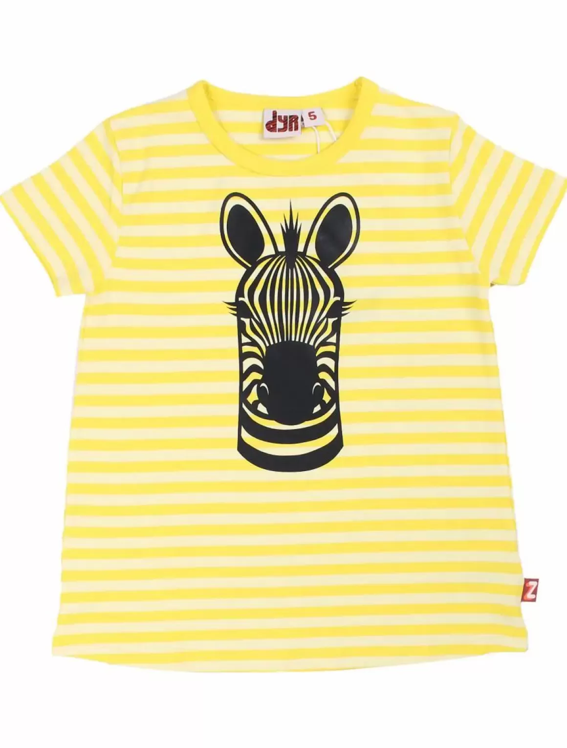 Danefæ Dyrwildlife Tee Aop/Strib Bright Yellow/Pale Yellow Zebra Cheap