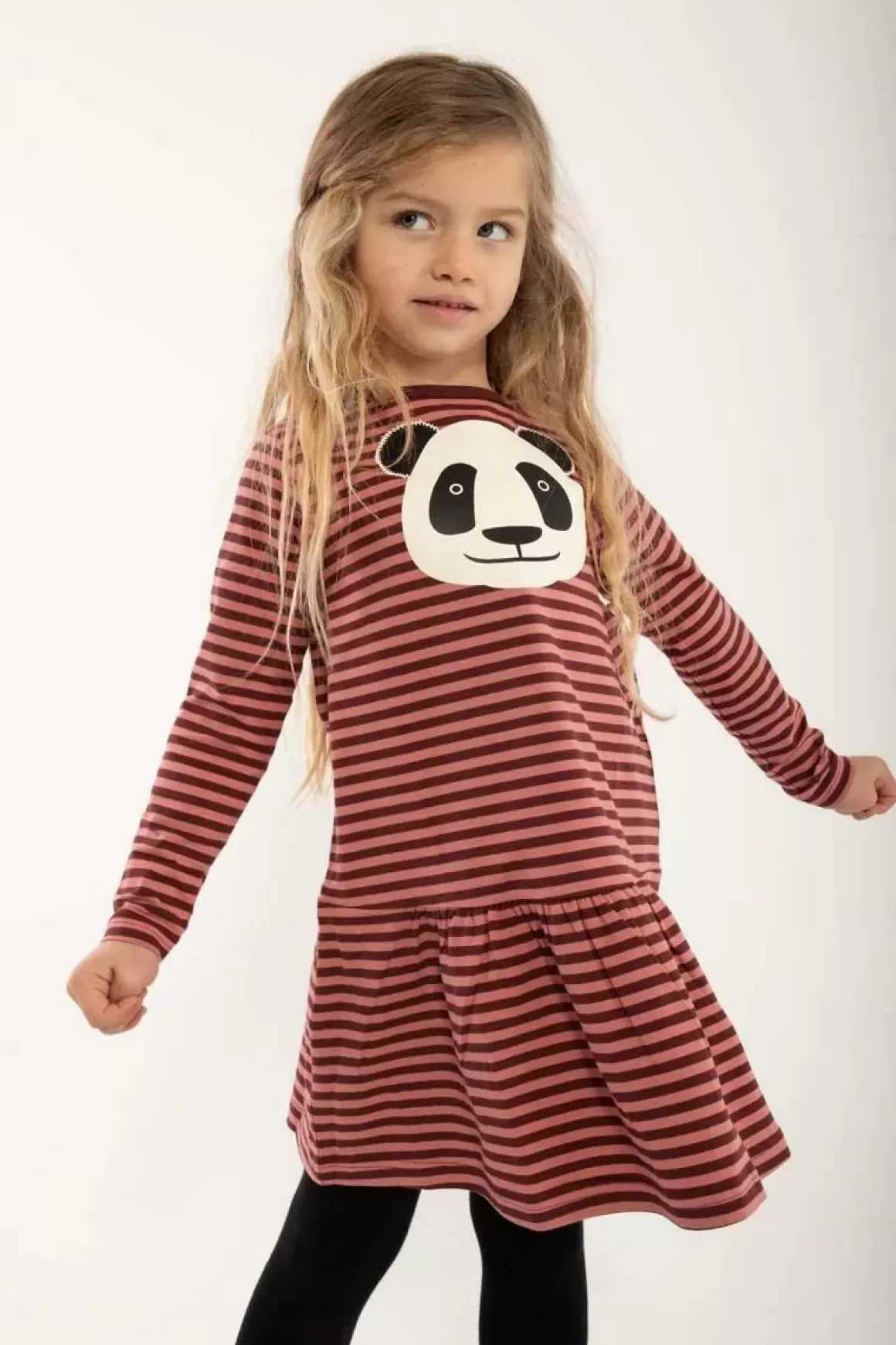 Danefæ Dyrzanzi Dress Ls Red Wine/Old Rose Panda Sale