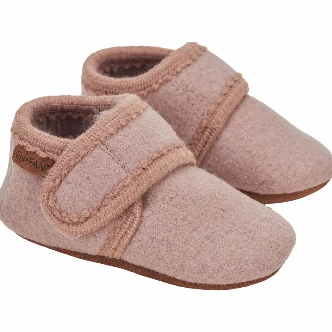 Danefæ En Fant Baby Wool Slippers Bark Clearance