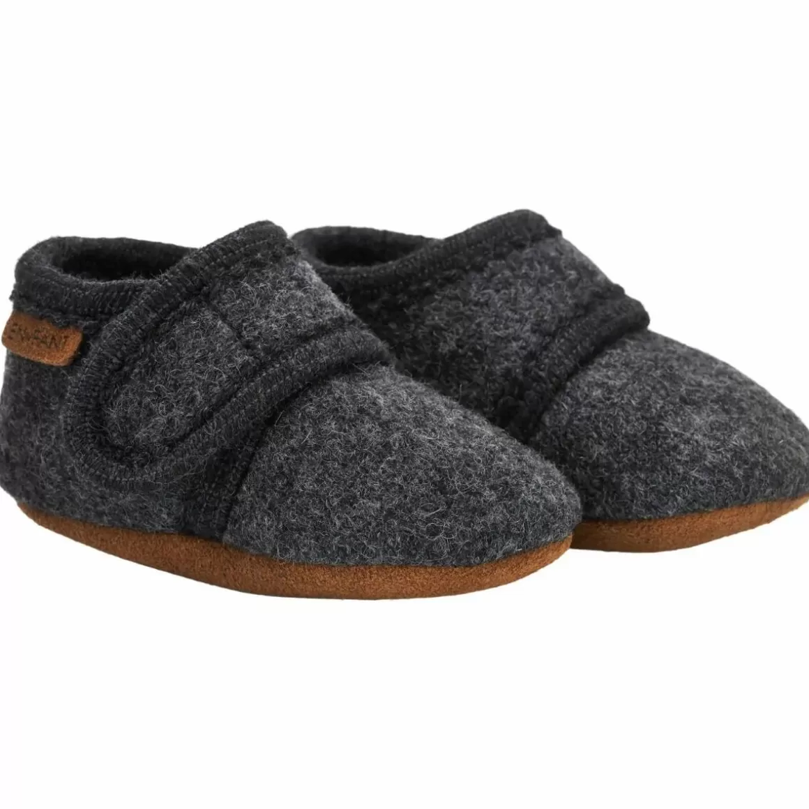 Danefæ En Fant Baby Wool Slippers Dark Grey Online