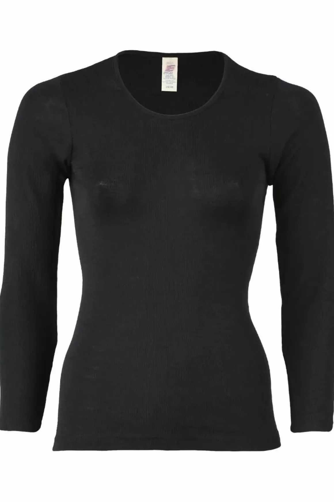 Danefæ Engel Wool Natur Ladies Shirt Ls Black Flash Sale