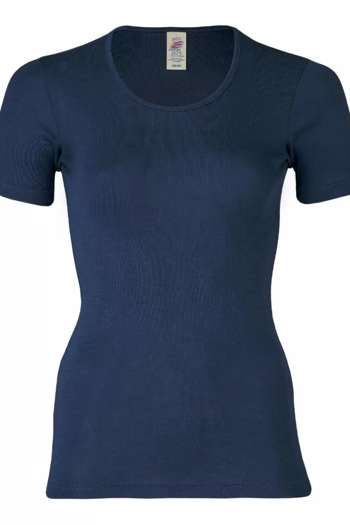 Danefæ Engel Wool Natur Ladies Shirt Ss Navy Blue Shop