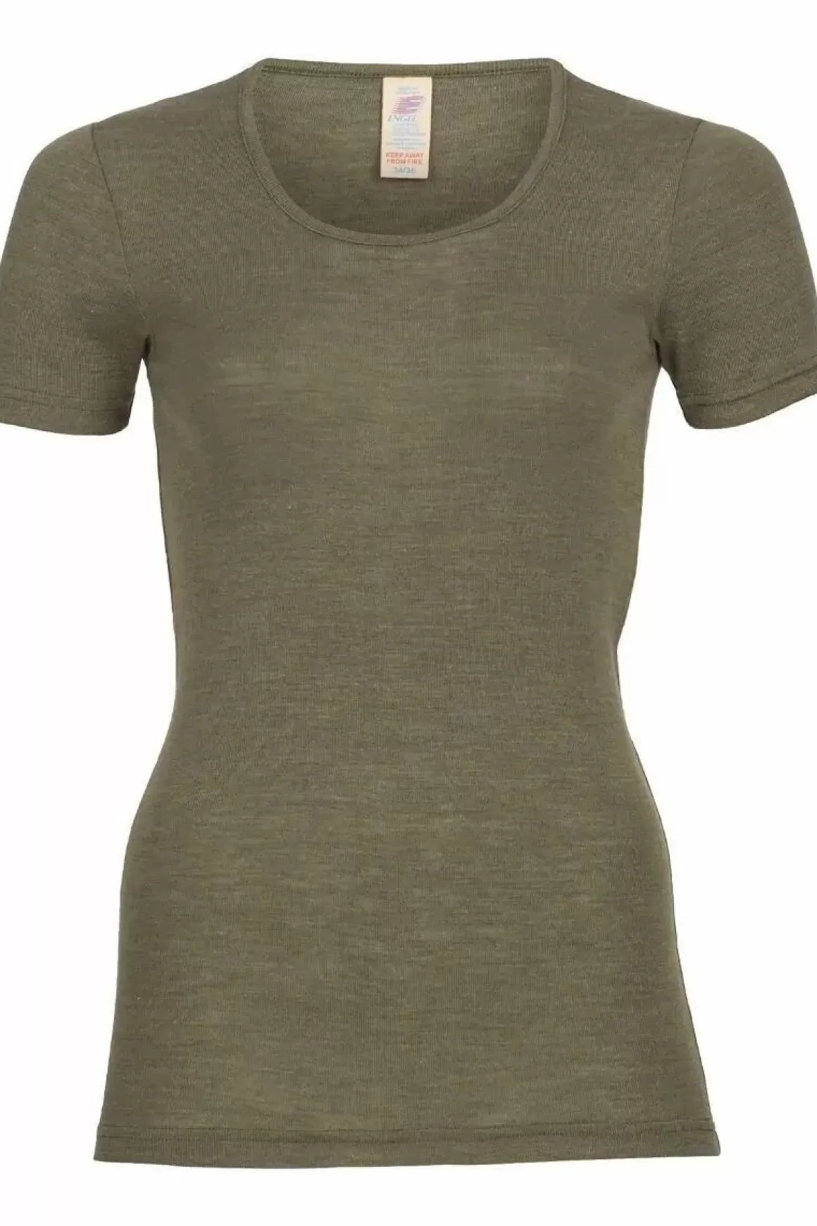 Danefæ Engel Wool Natur Ladies Shirt Ss Olive Clearance