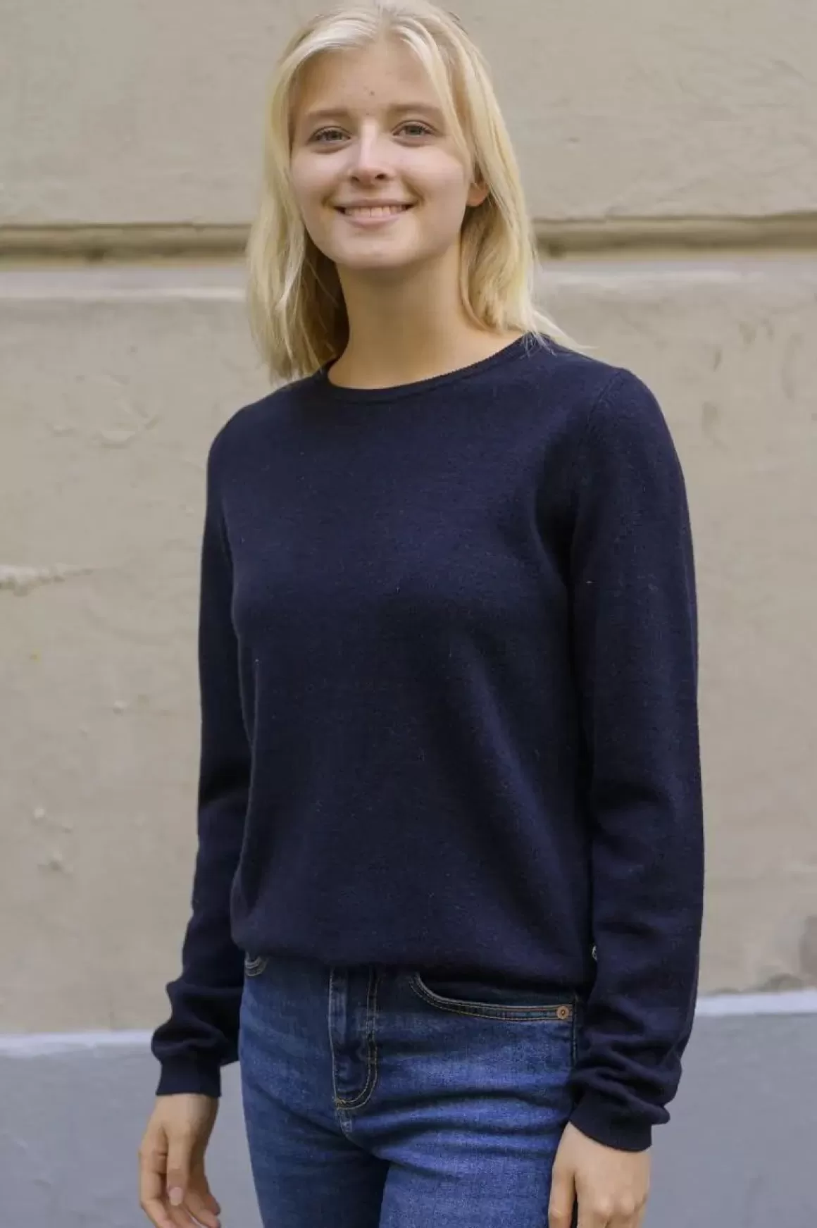 Danefæ Ess - Bliss Merino Sweater Navy Flash Sale