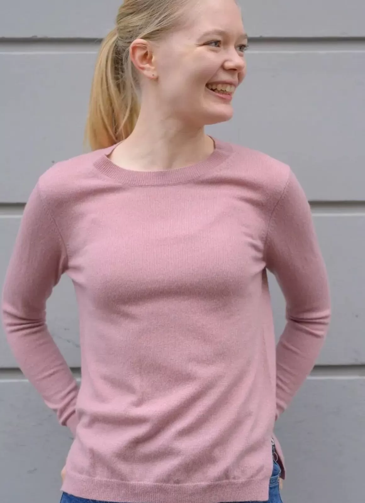 Danefæ Ess - Cashmere Kiss Sweater Rose Beige Cheap