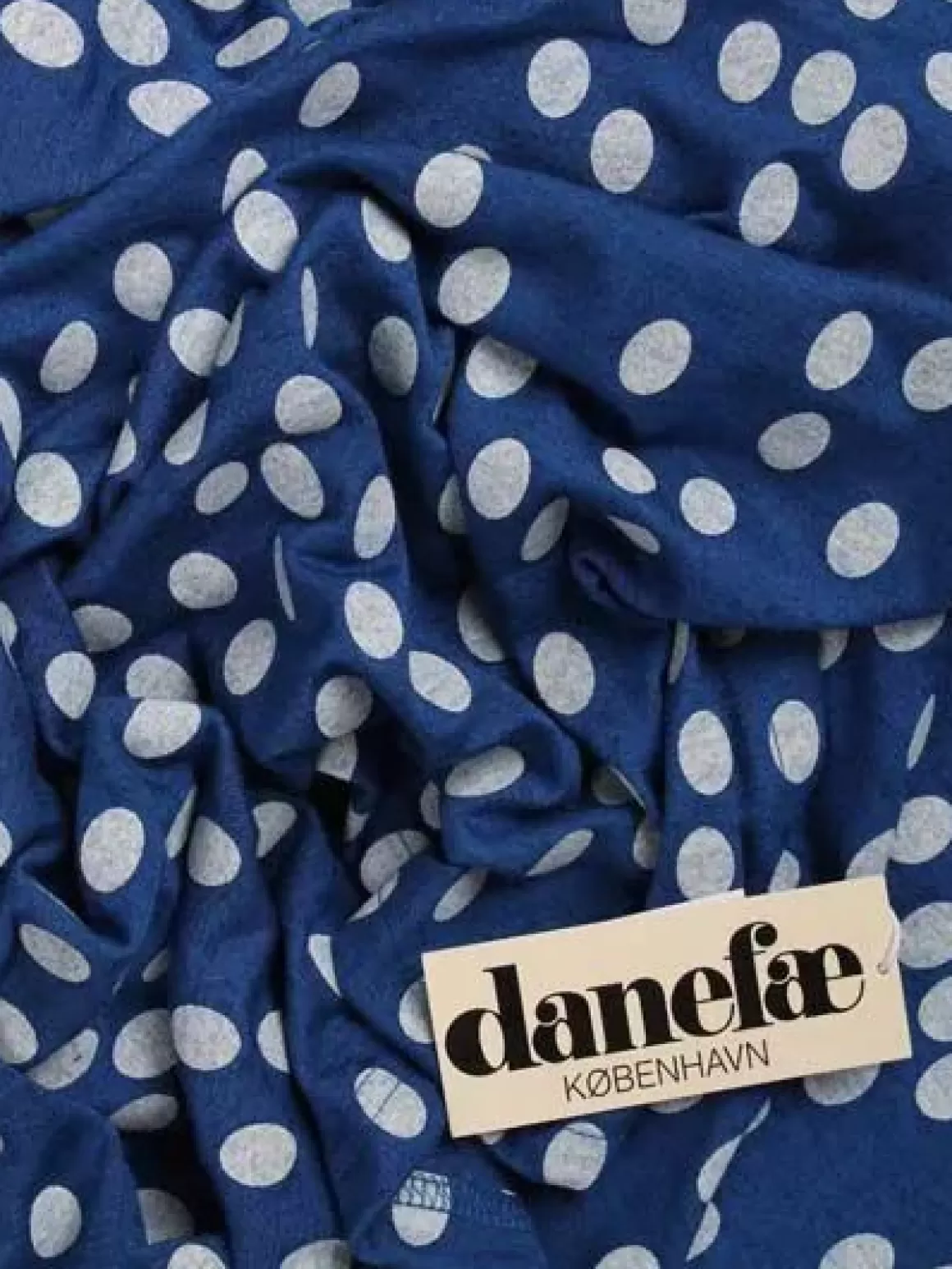 Danefæ Friend Scarf Indigo/Lt Beige Fundots Outlet