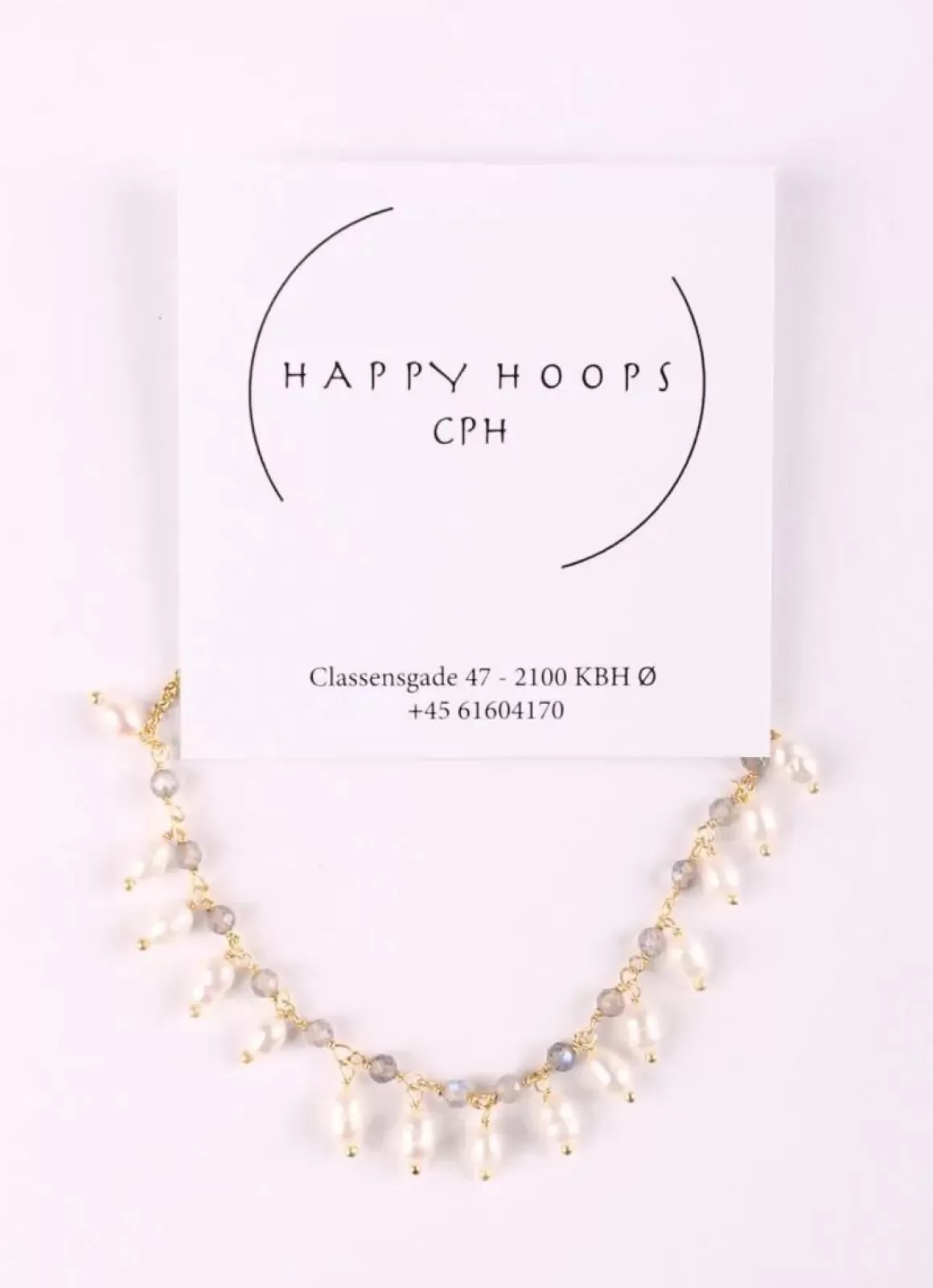 Danefæ Happy Hoop Cph Kiko Halskaede Guldfarvet/Off White Online