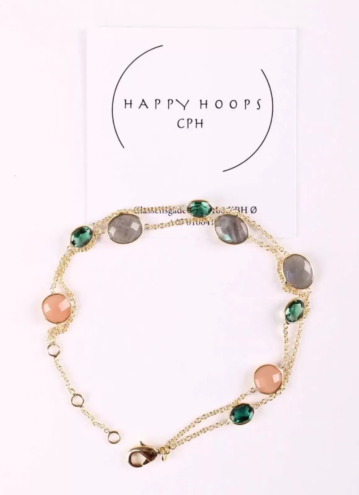 Danefæ Happy Hoop Cph Rachel Armband Guldfarvet/Multi Shop