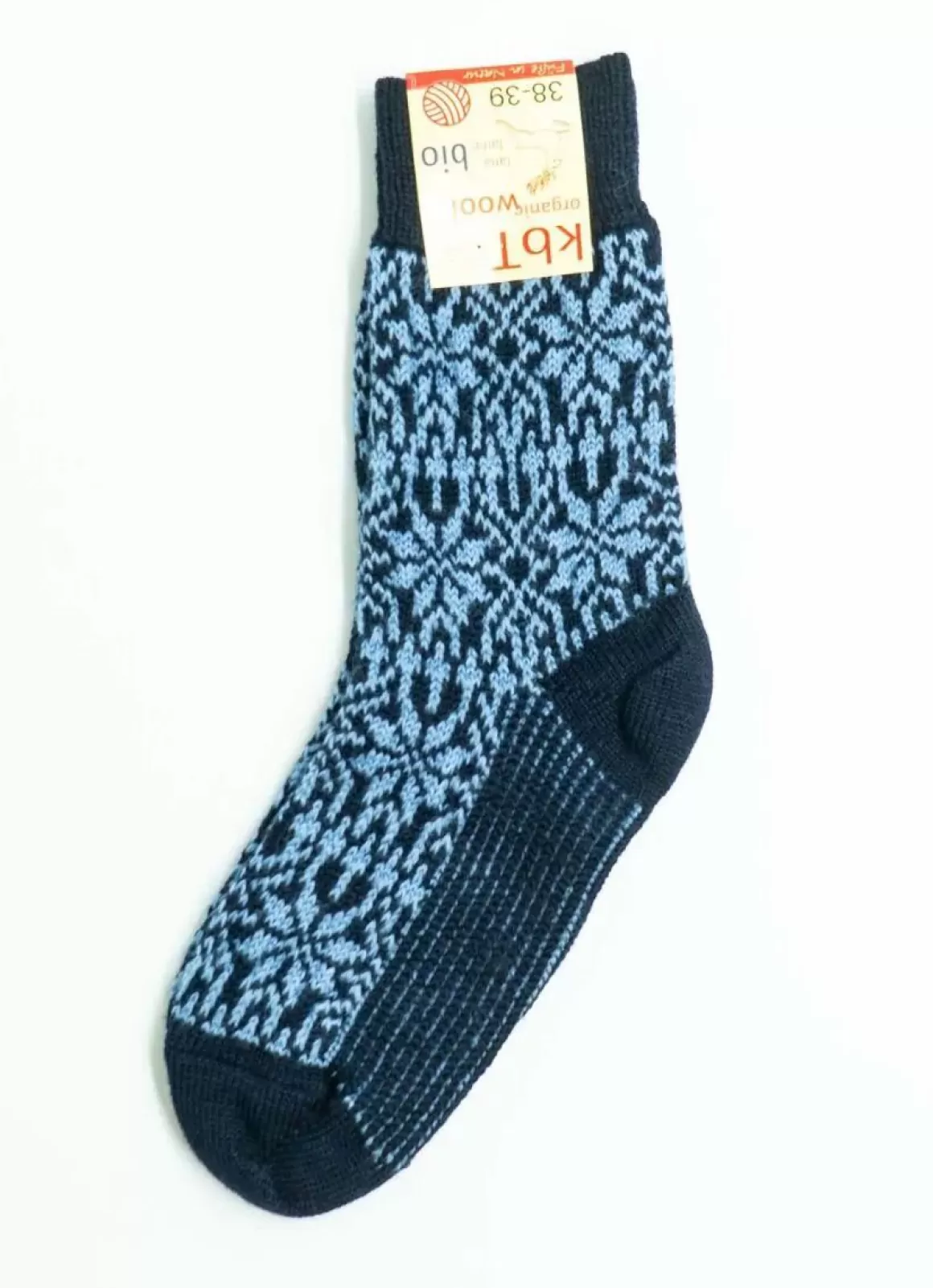 Danefæ Hirsch Natur Wool Socks Marine/Lt Blue Clearance