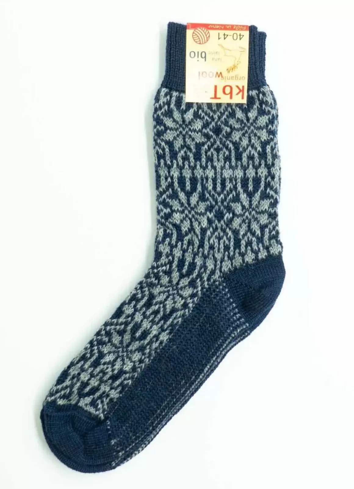 Danefæ Hirsch Natur Wool Socks Navy/Grey Online