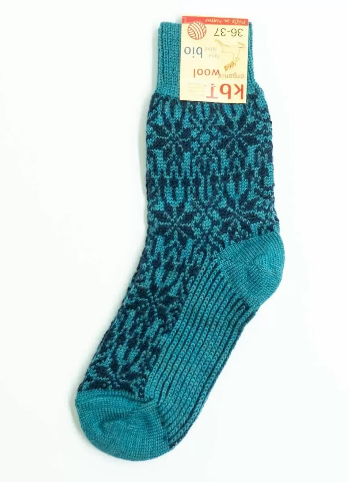 Danefæ Hirsch Natur Wool Socks Turquoise/Marine Shop