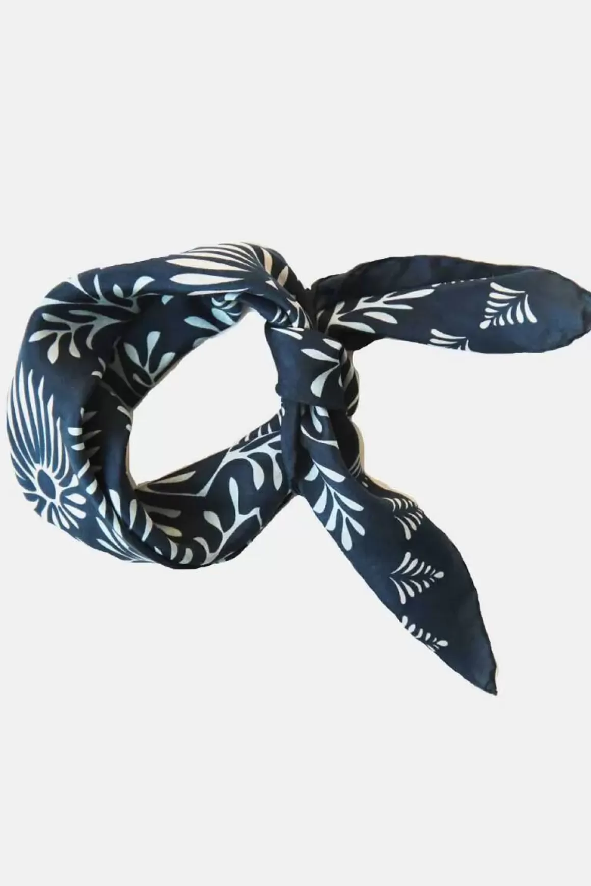 Danefæ Les Belles Vagabondes Mini Silk Scarf Azalee Navy Online